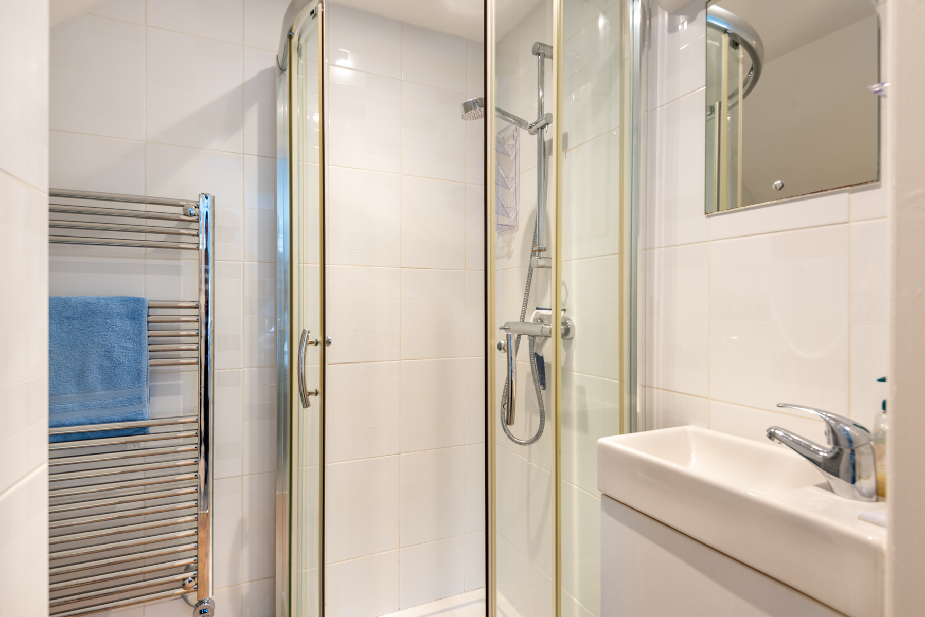 The ensuite off bedroom 2 showing a good size shower