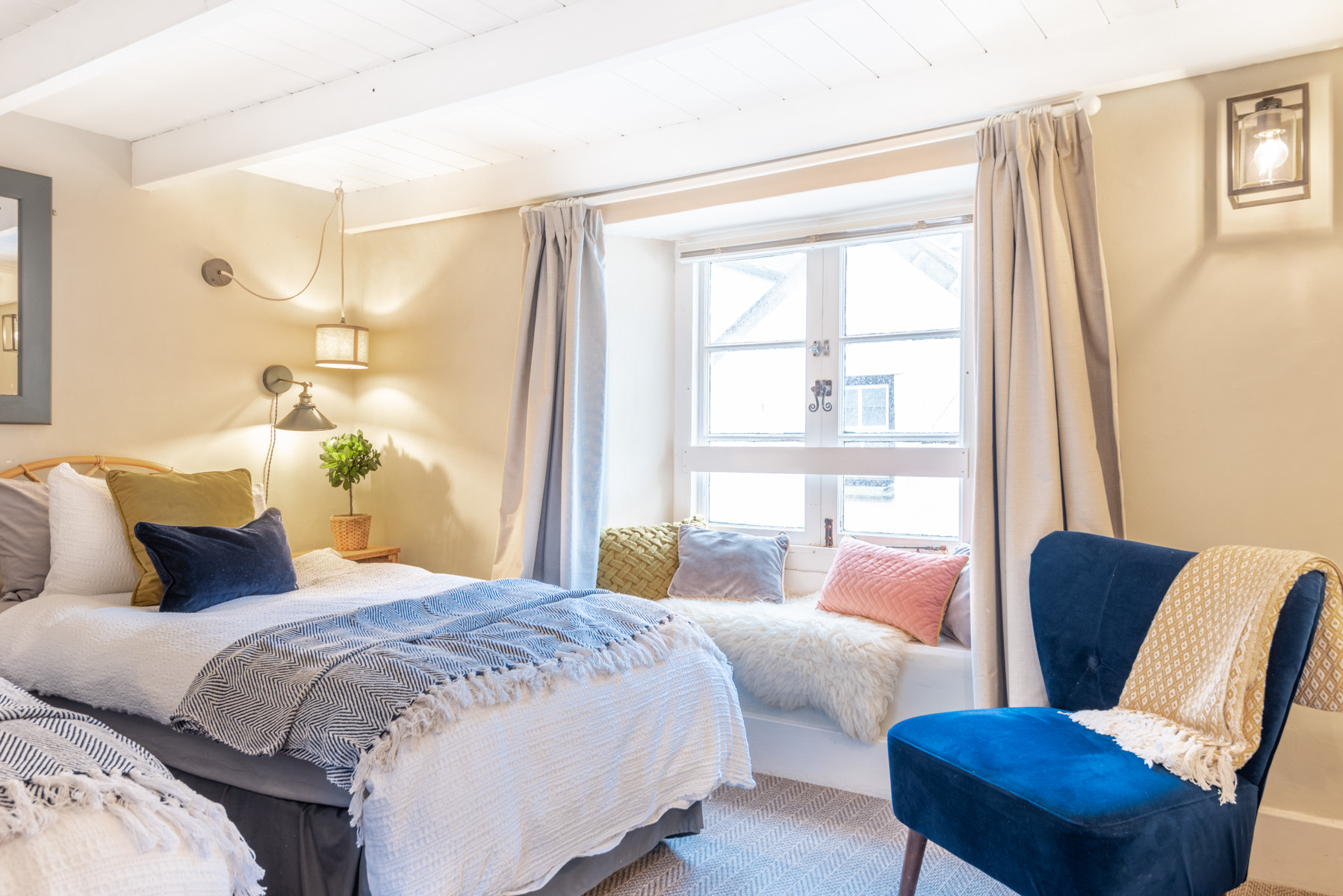 The twin or zipped together for a super king size bedroom