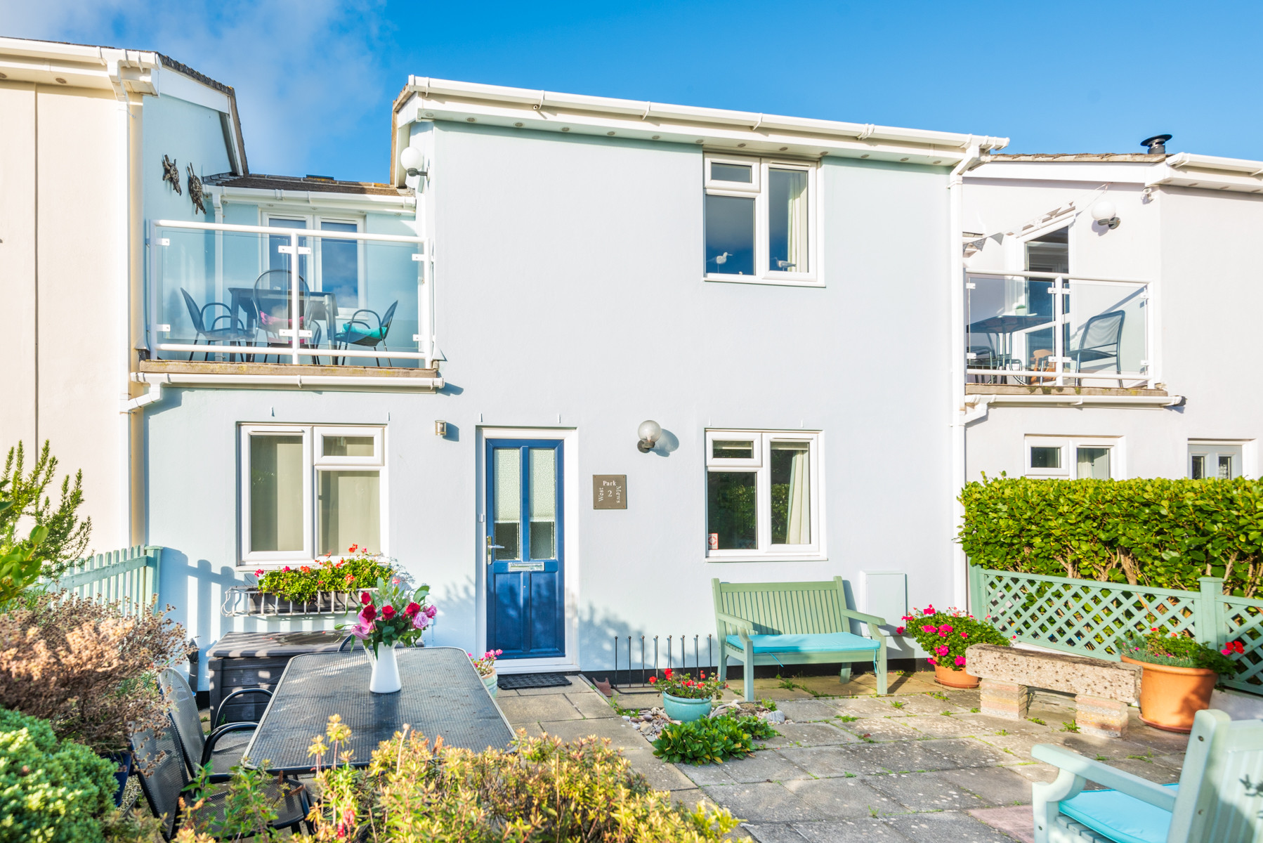 Front of the house showing the outside space