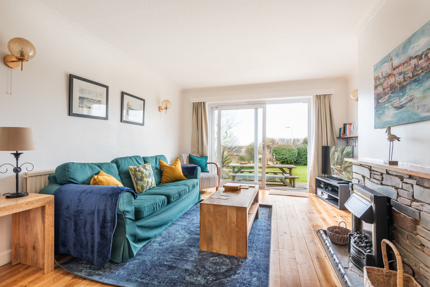 A further view of the lounge looking out over the garden