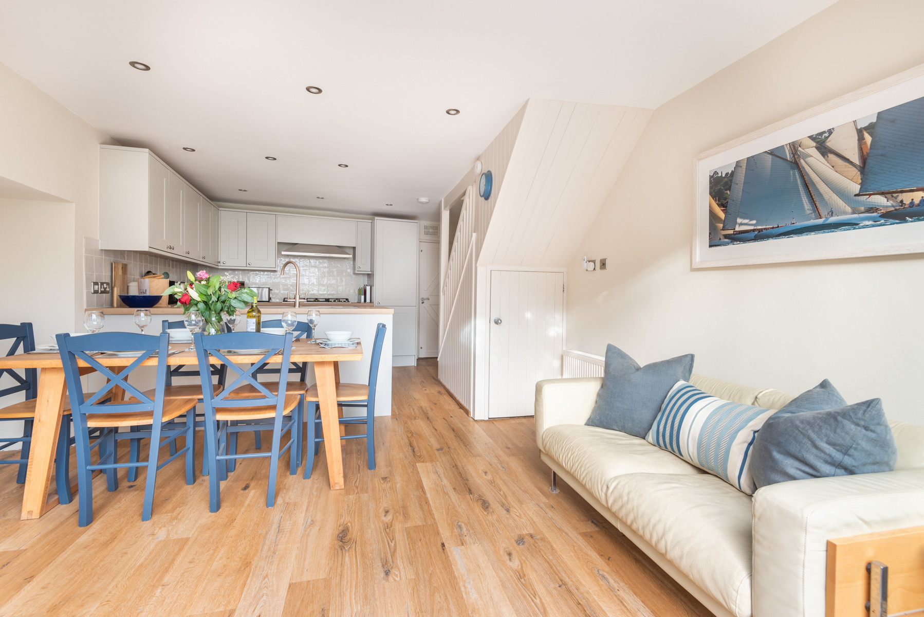 Dining area with sofa