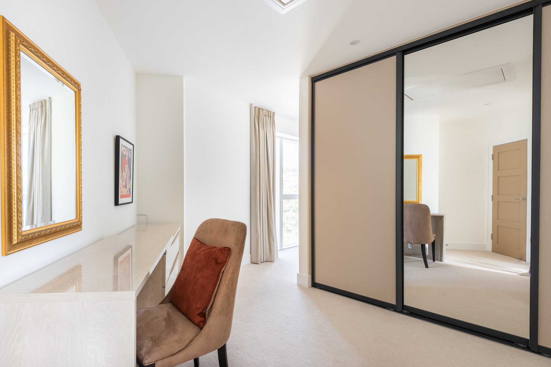 The master suite dressing area