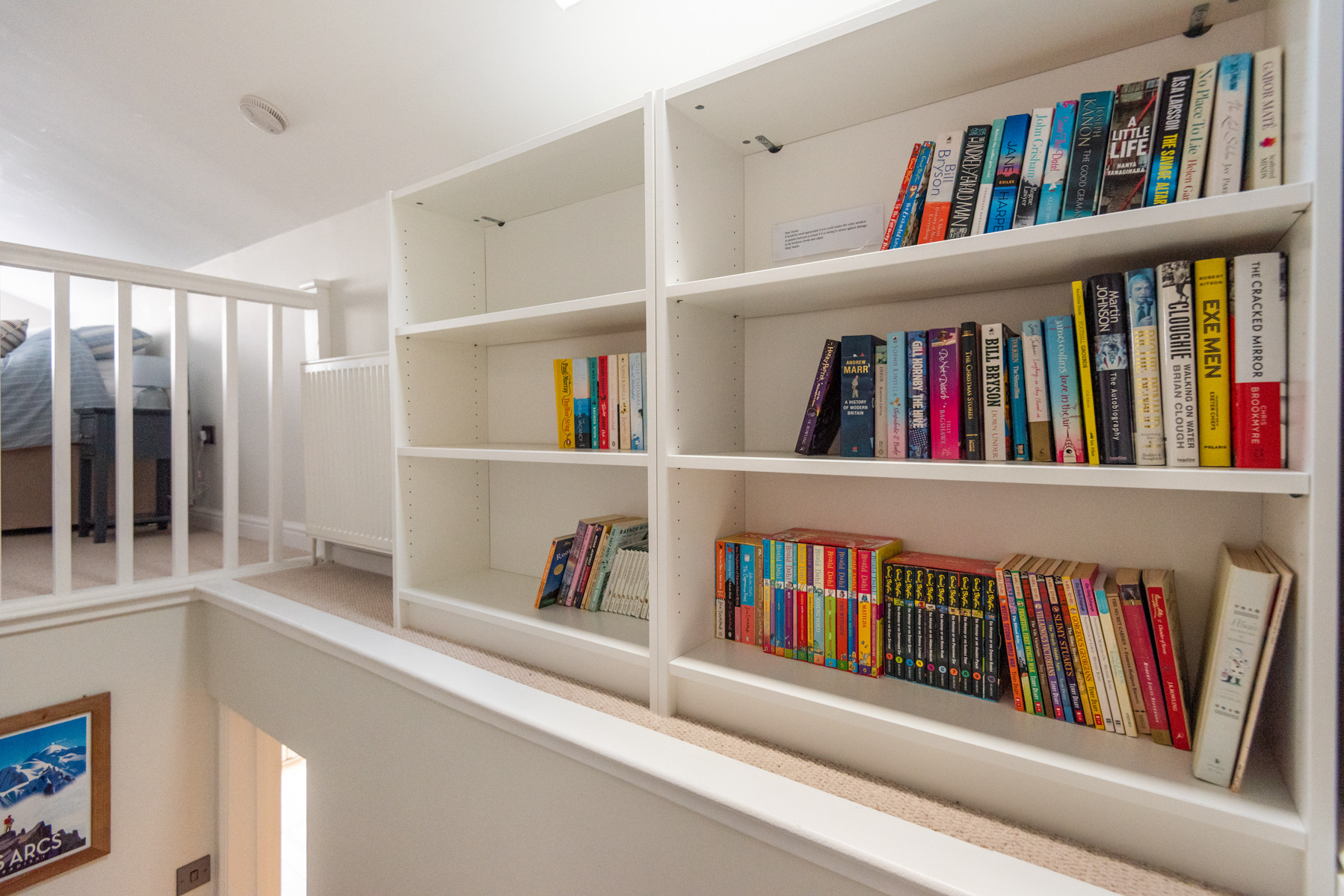 Lifestyle of stairs up to the top bedroom