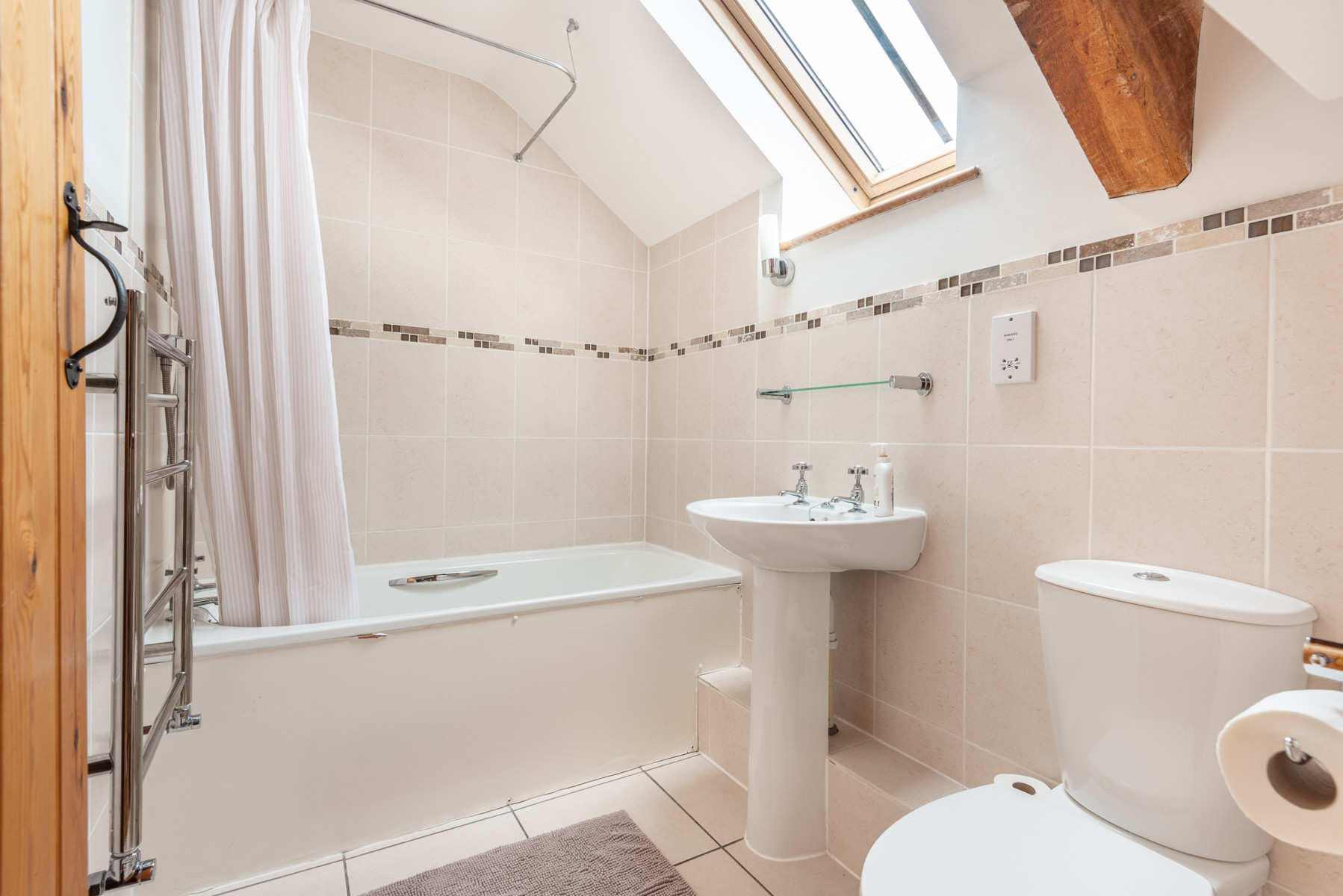 The first floor bathroom