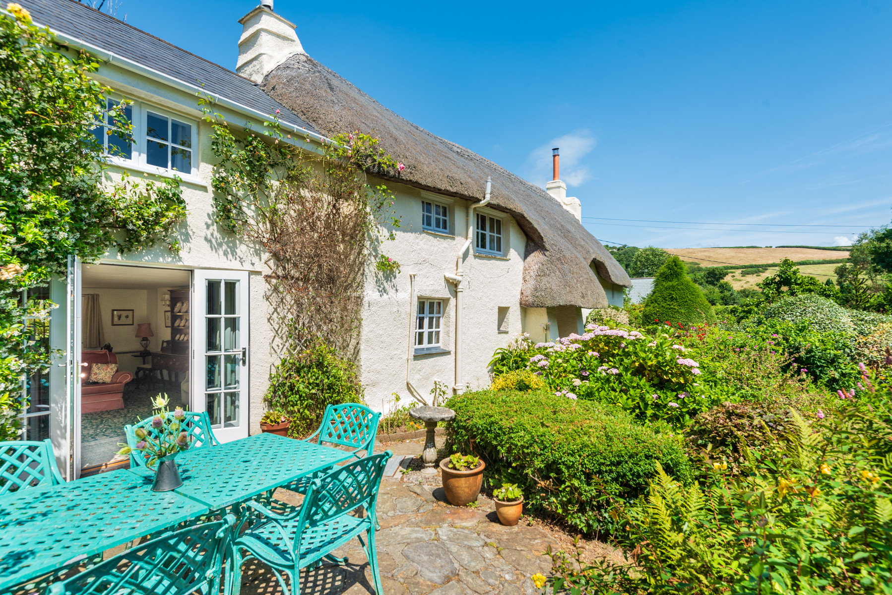 The cottage and terrace