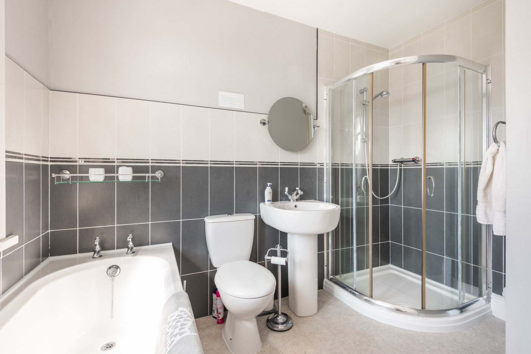 Another view of the family bathroom