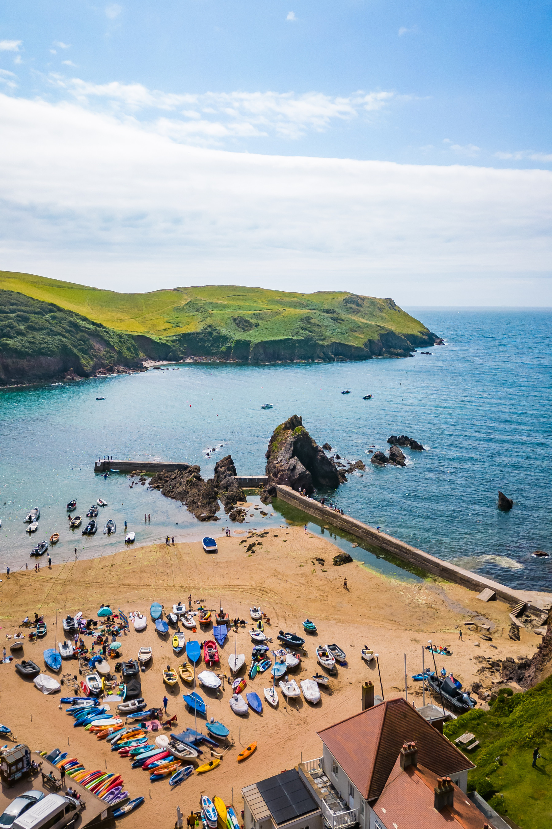 Stunning vistas on offer in Hope Cove.