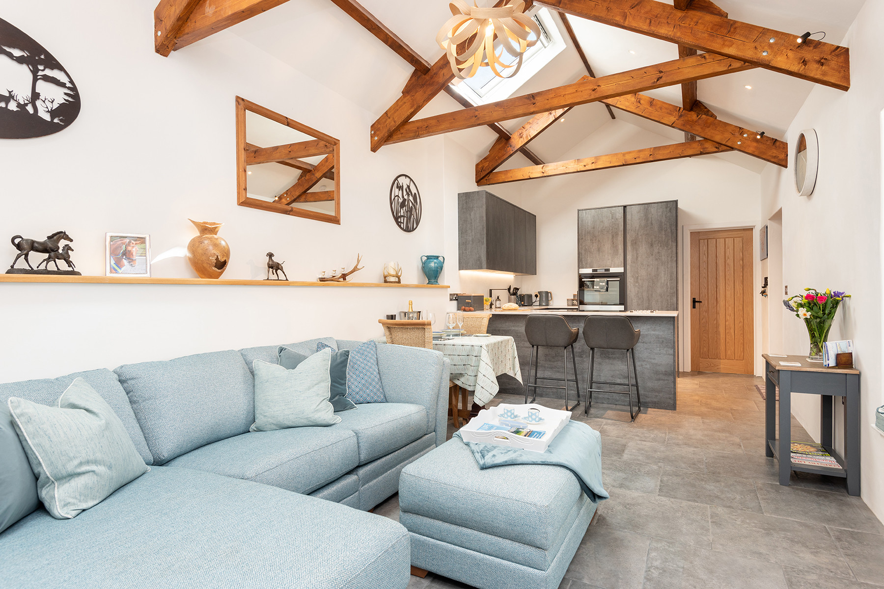 Open plan living area