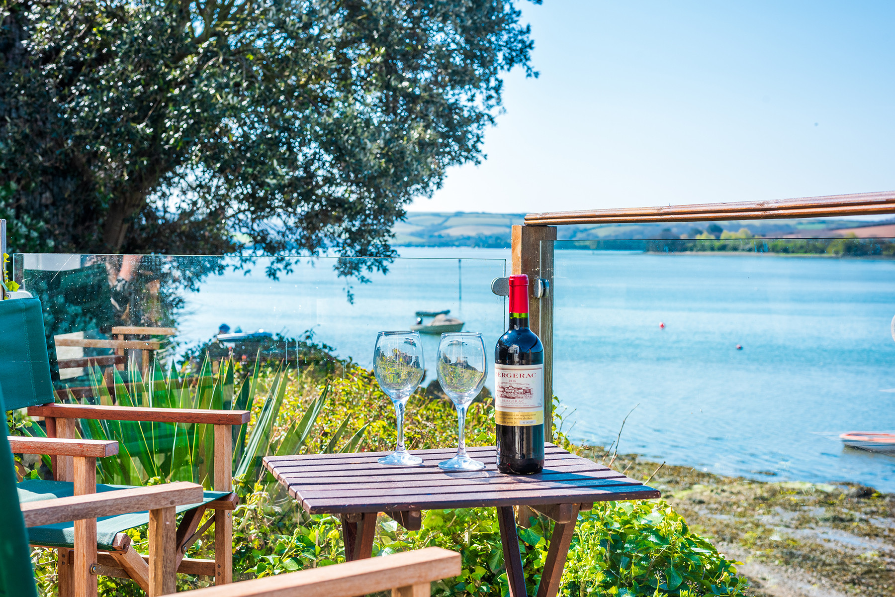 Stunning views of the Kingsbridge estuary from the deck.