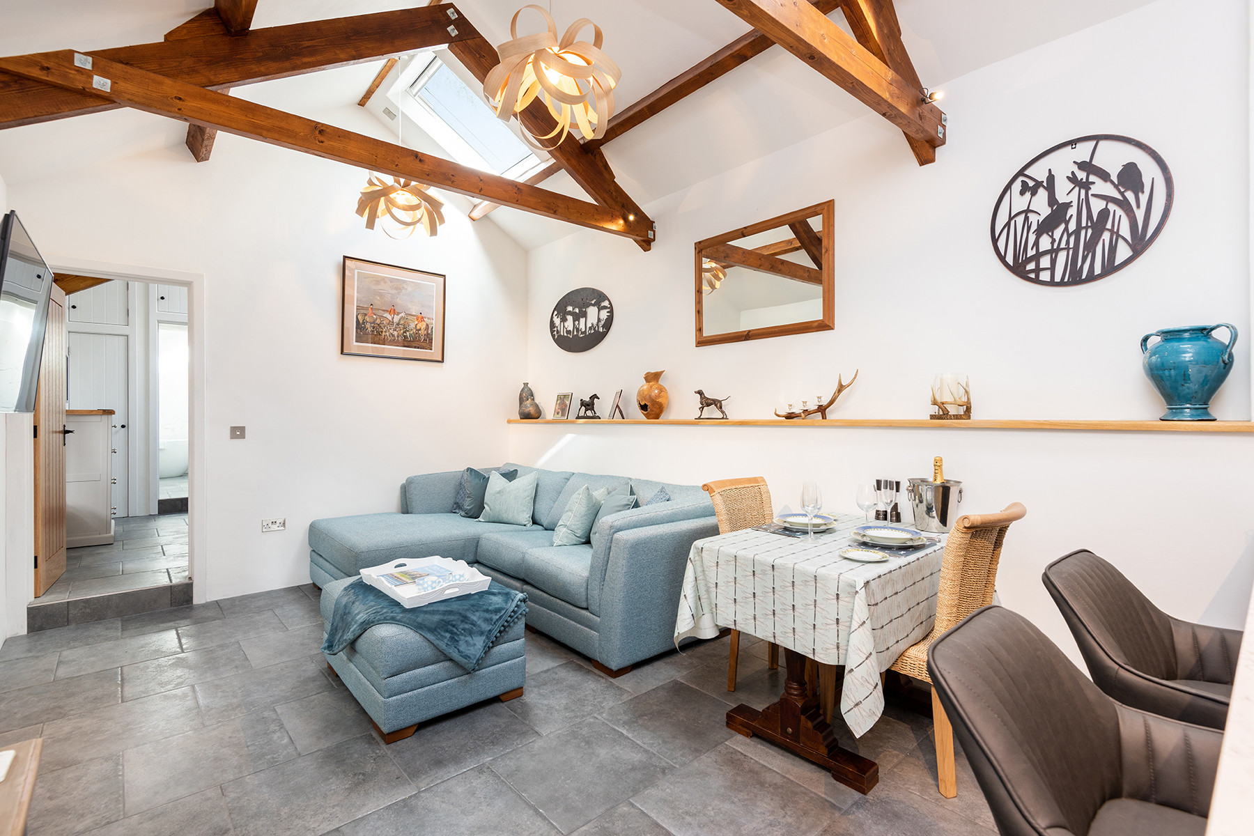 Open plan living area