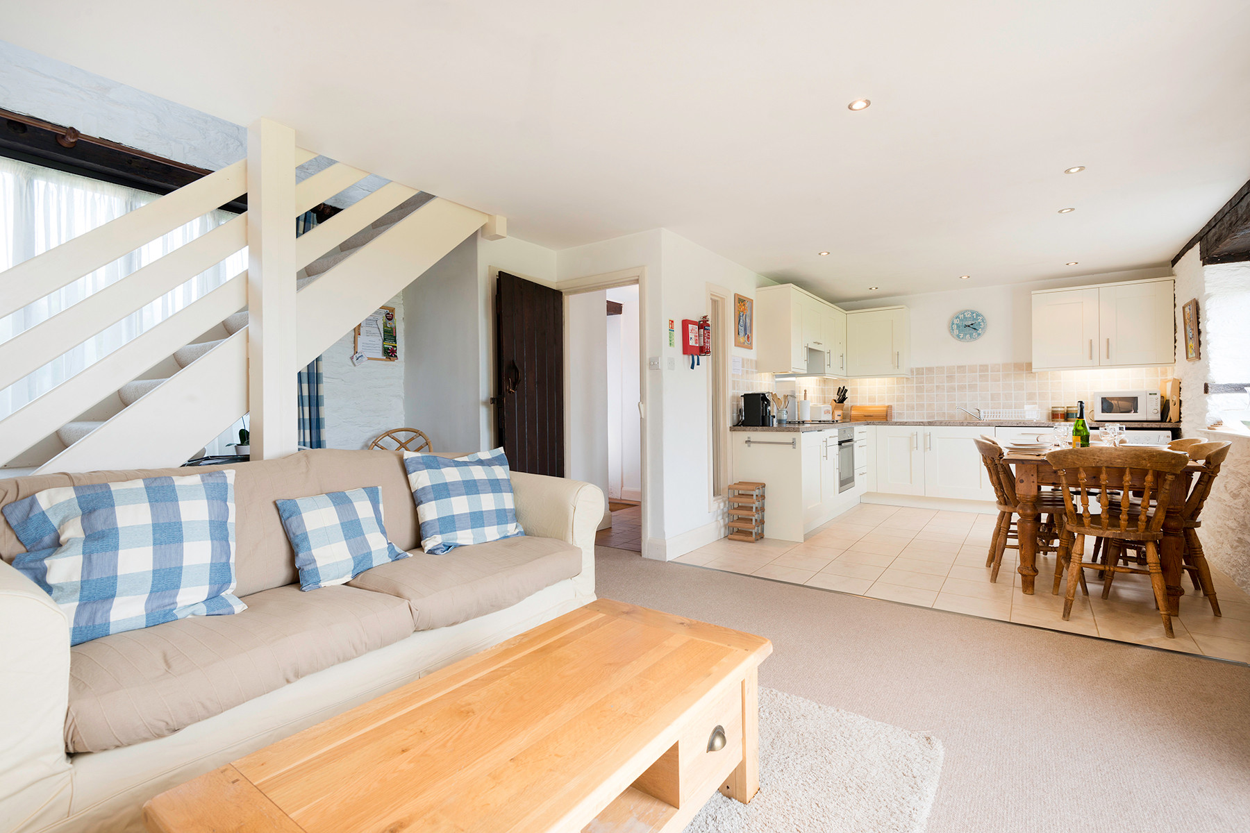 The open plan seating area