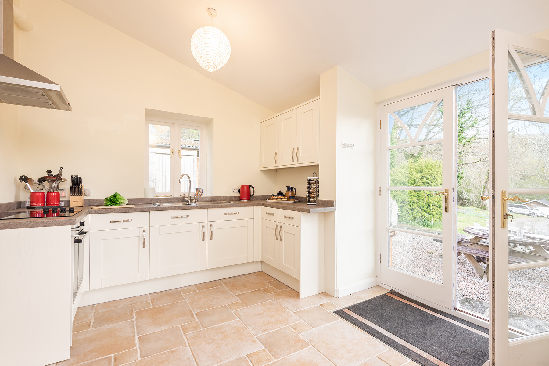 The modern kitchen 