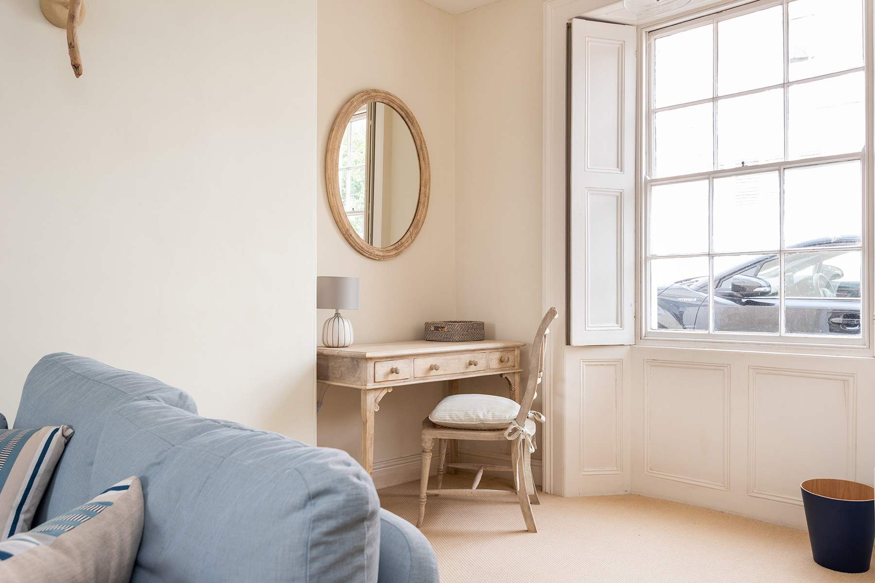 Living room desk space