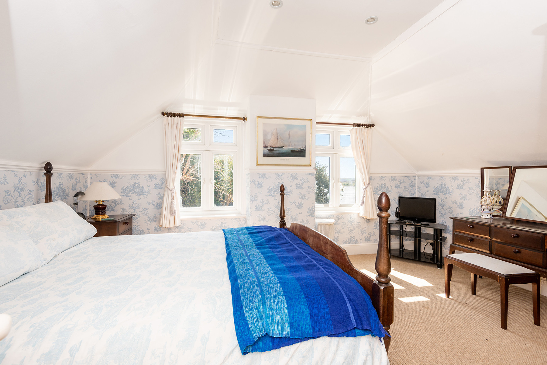 Another view of bedroom one.