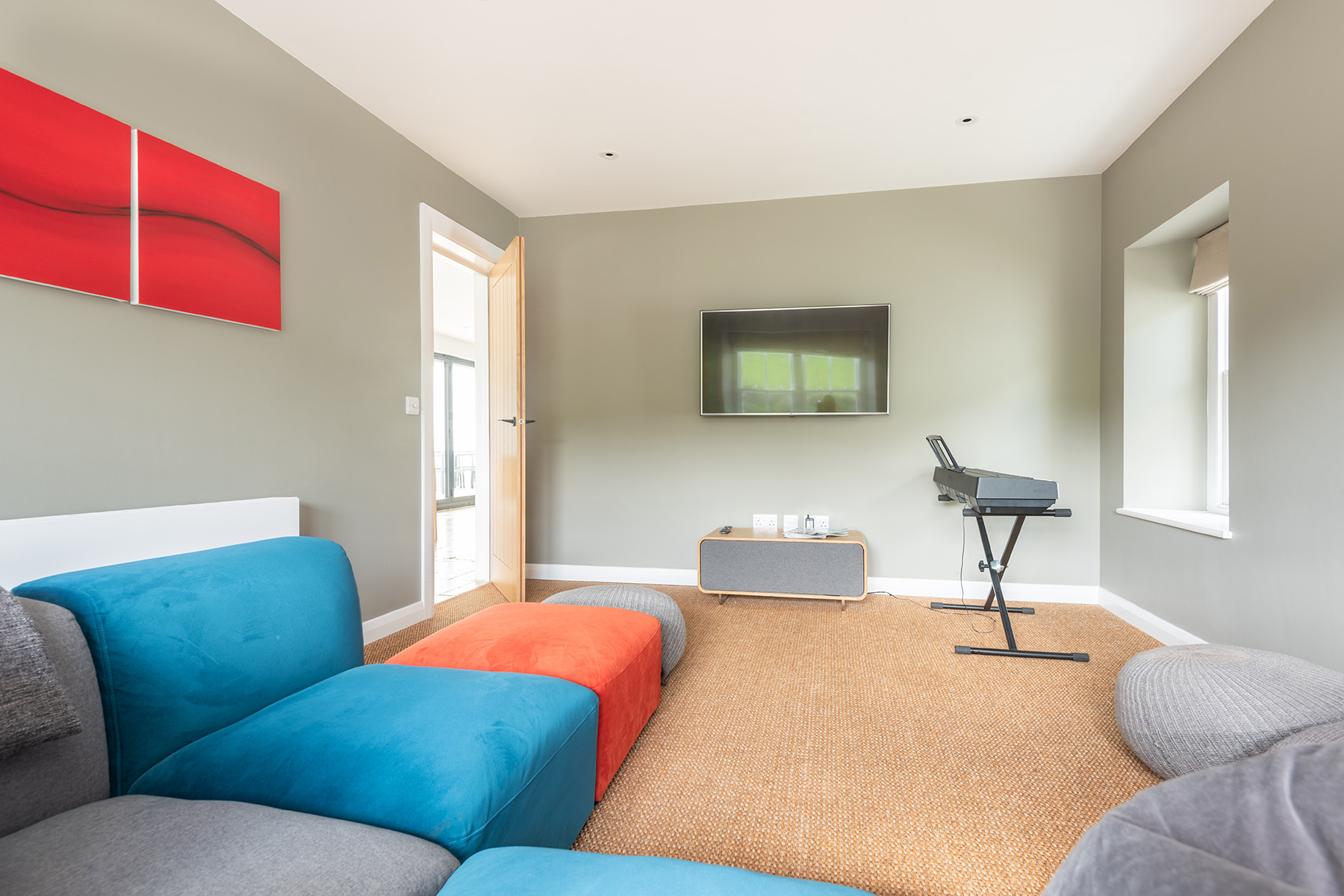 Another look at the TV room. 