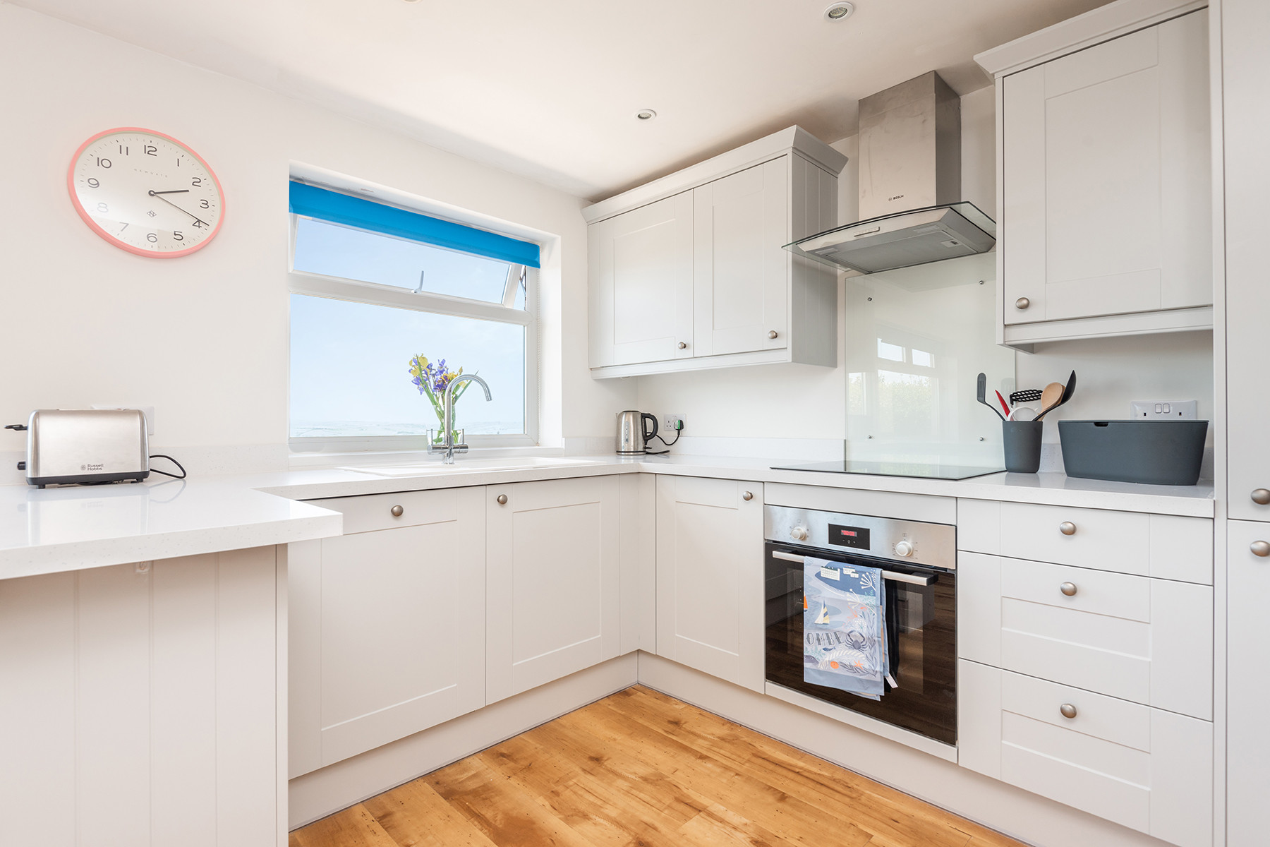 Closer view of kitchen