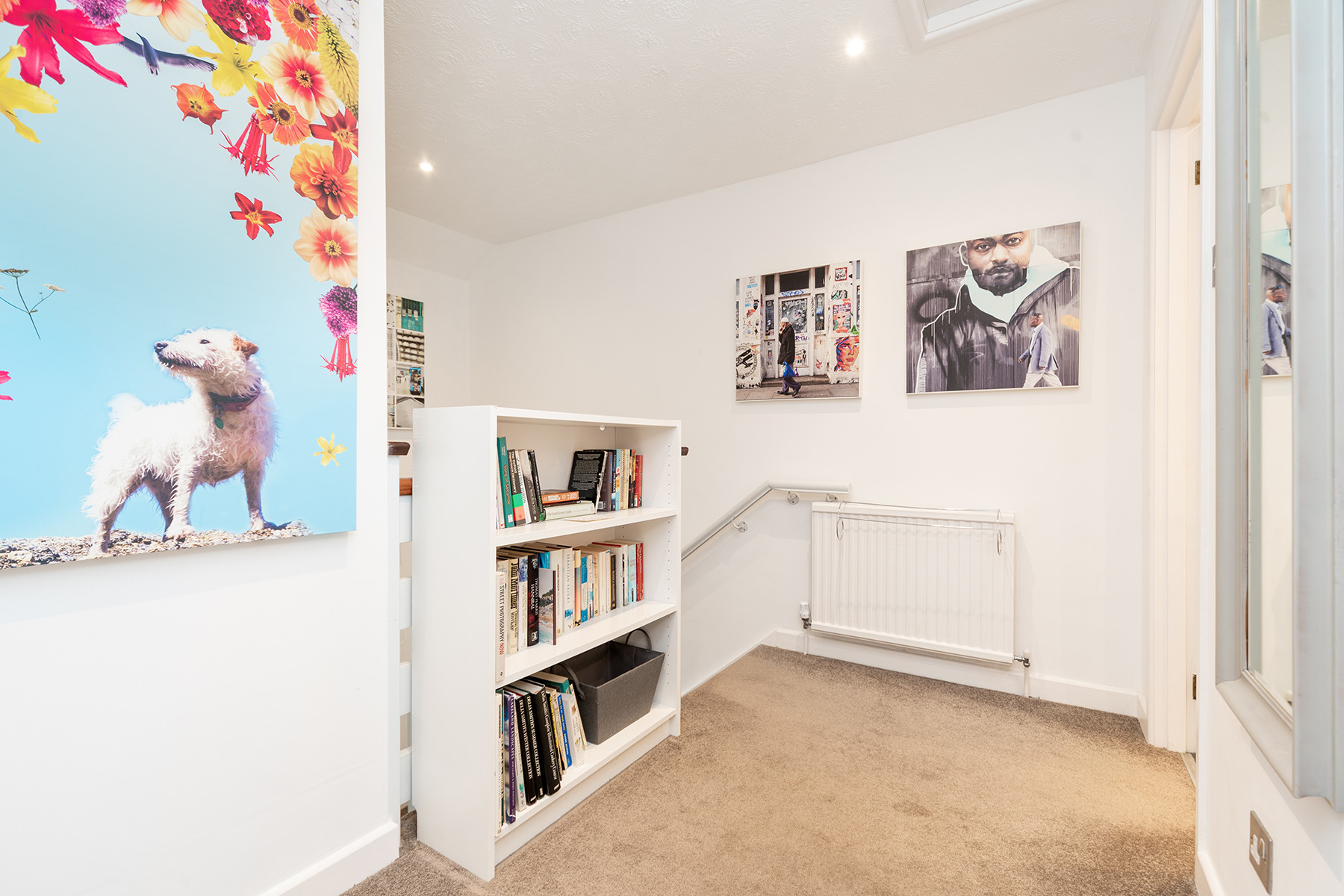 The second floor landing