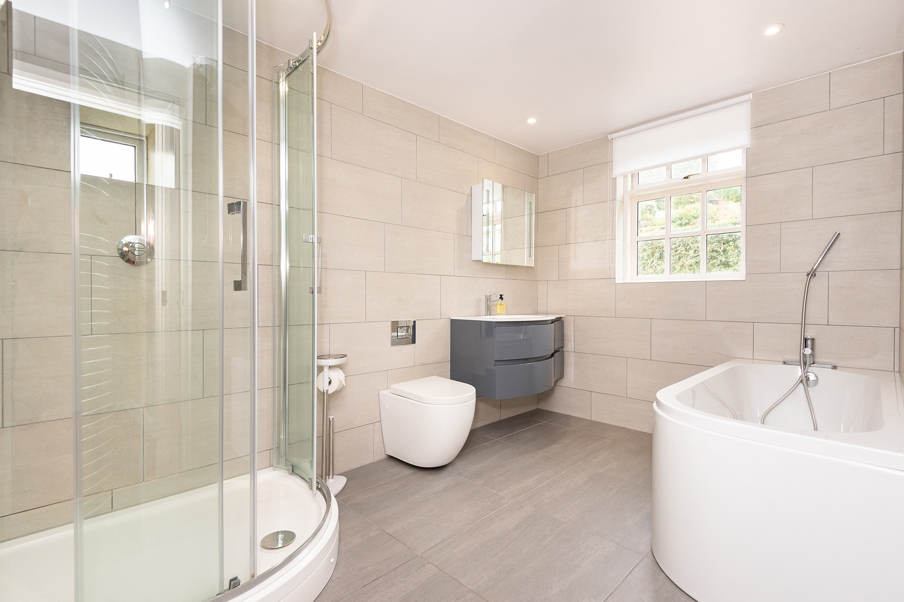 Modern family bathroom. 