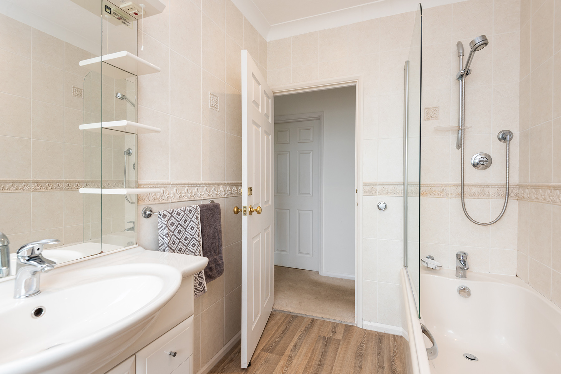 Another view of the family bathroom