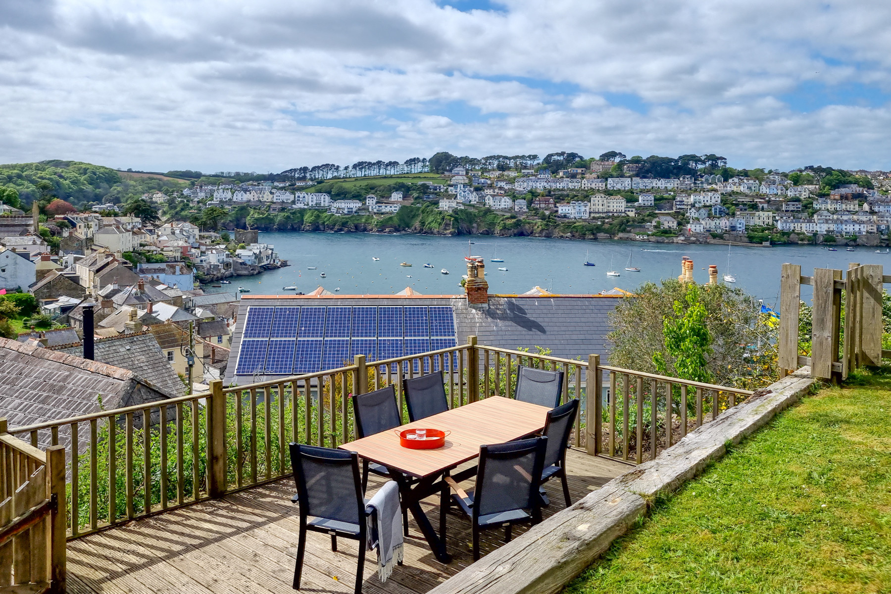 View from elevated deck area