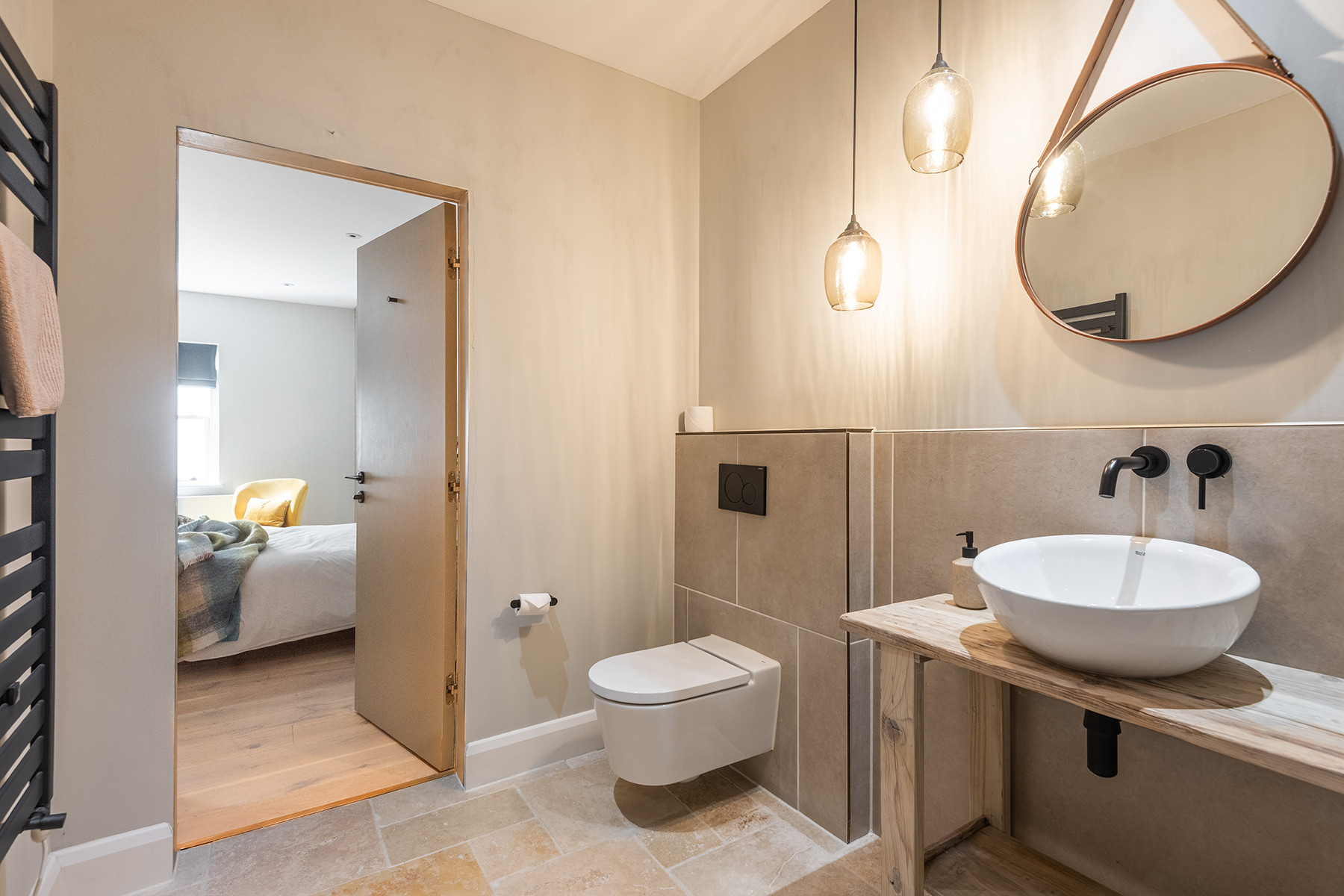 En suite shower room. 