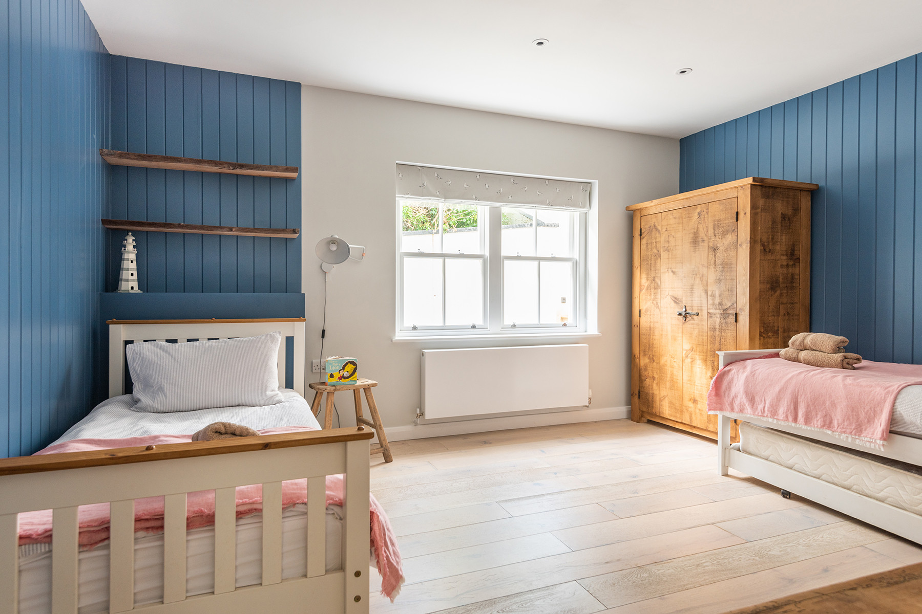 First twin bedroom. 