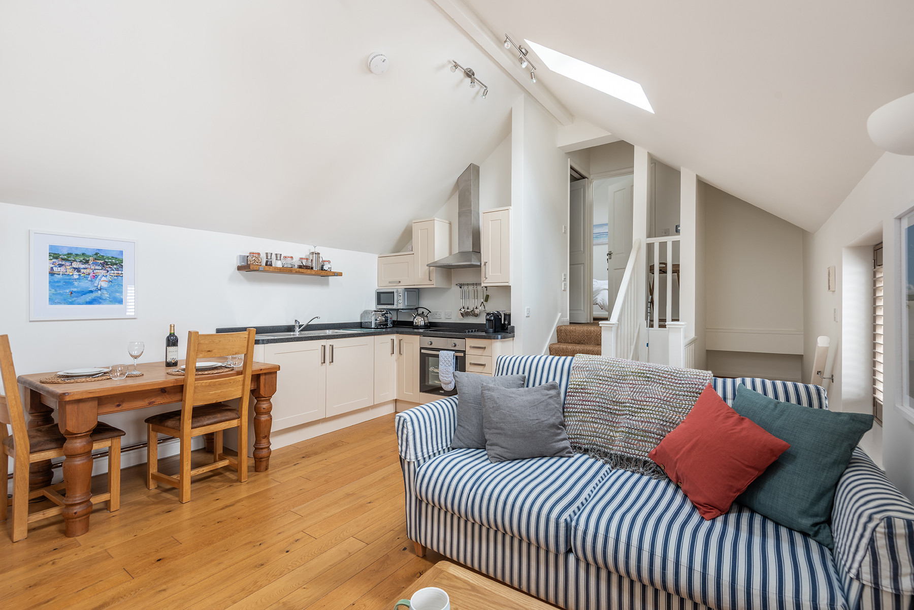 The open plan sitting living space