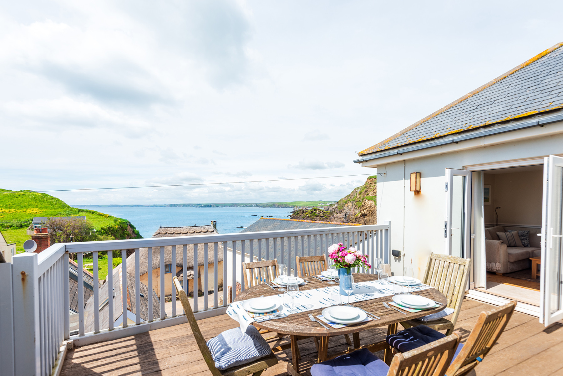 The sunny decked terrace is the perfect suntrap! 