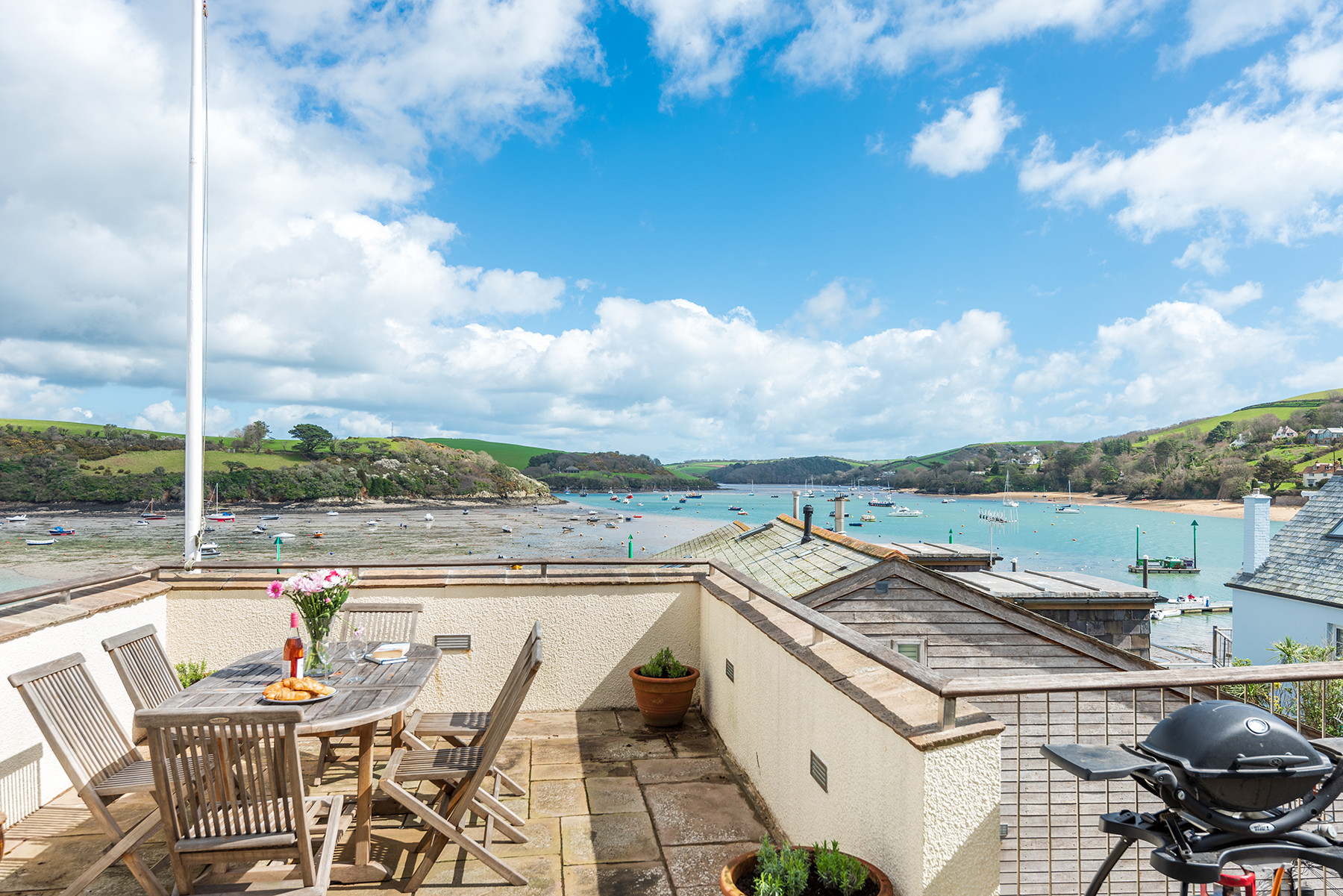 Beautiful views across Salcombe's estuary 