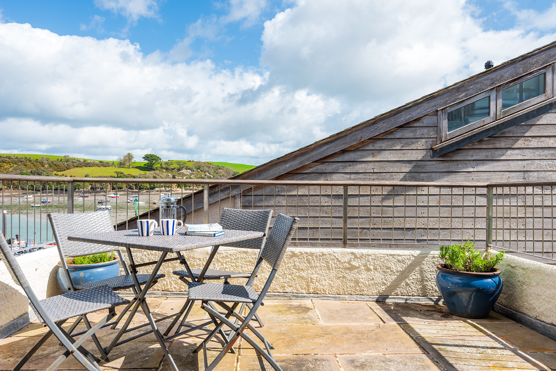 The first floor balcony
