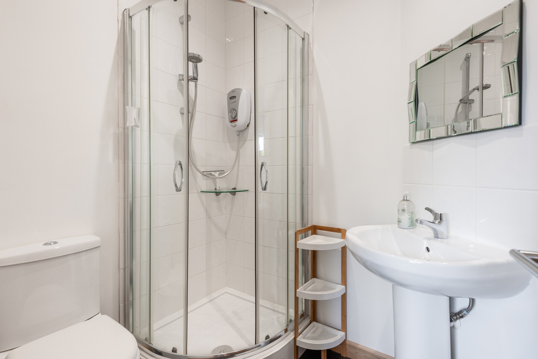 The ensuite shower room to the master bedroom.