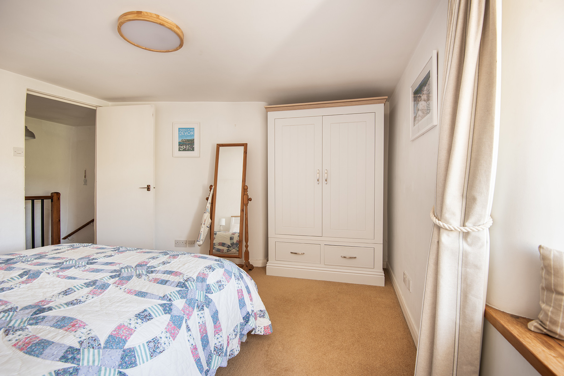 Bedroom 1 is equipped with a good size wardrobe