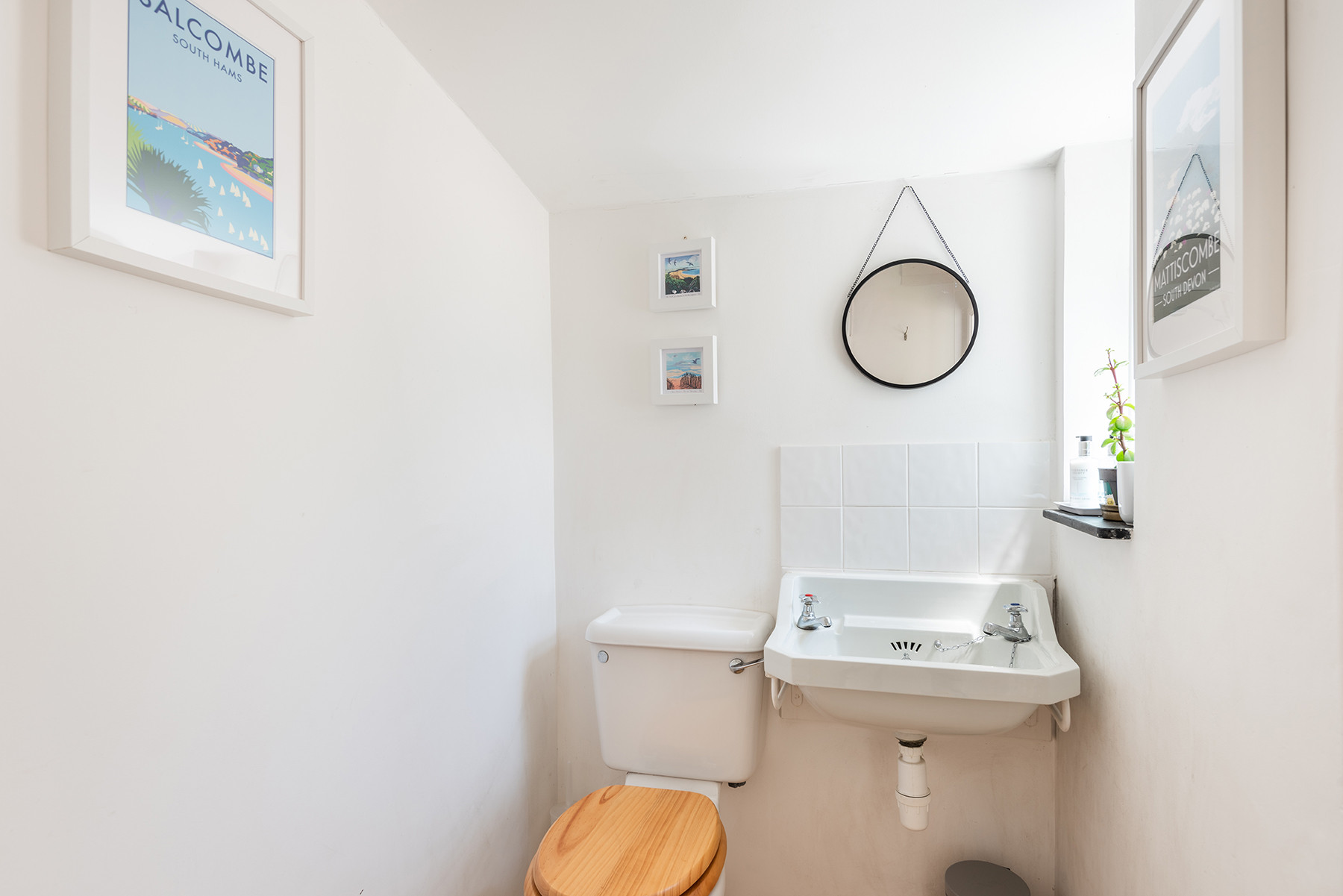 The shower room on the ground floor adjacent to the utility