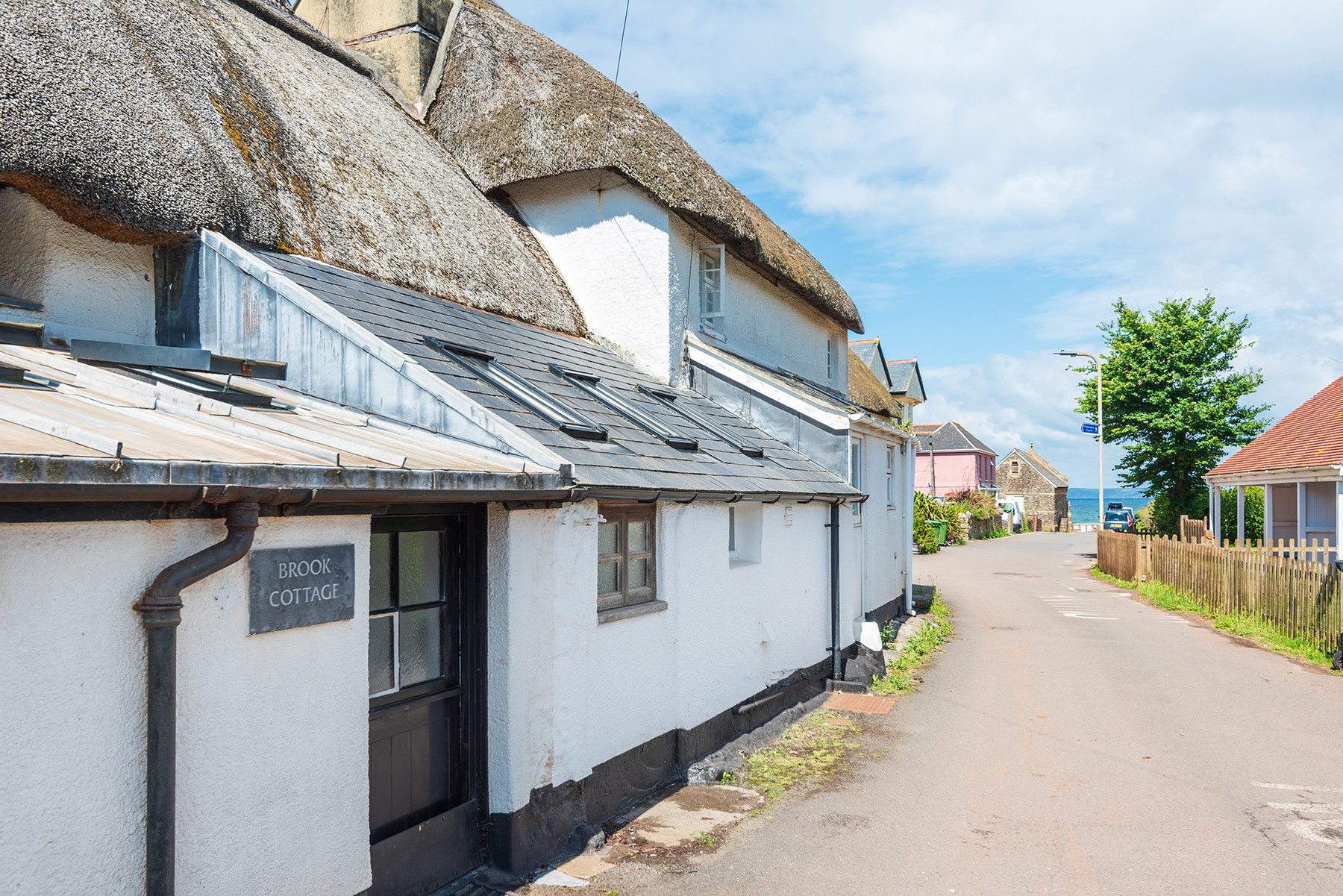 The rear entrance to Brook Cottage.