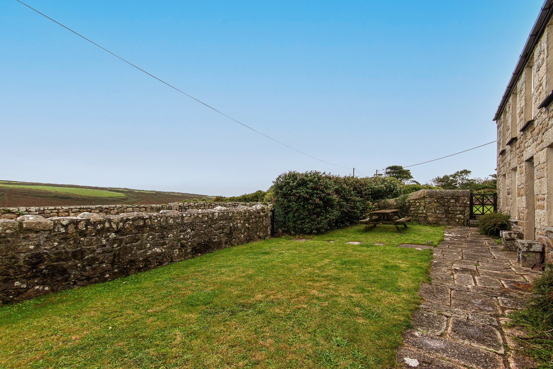 Enclosed front garden