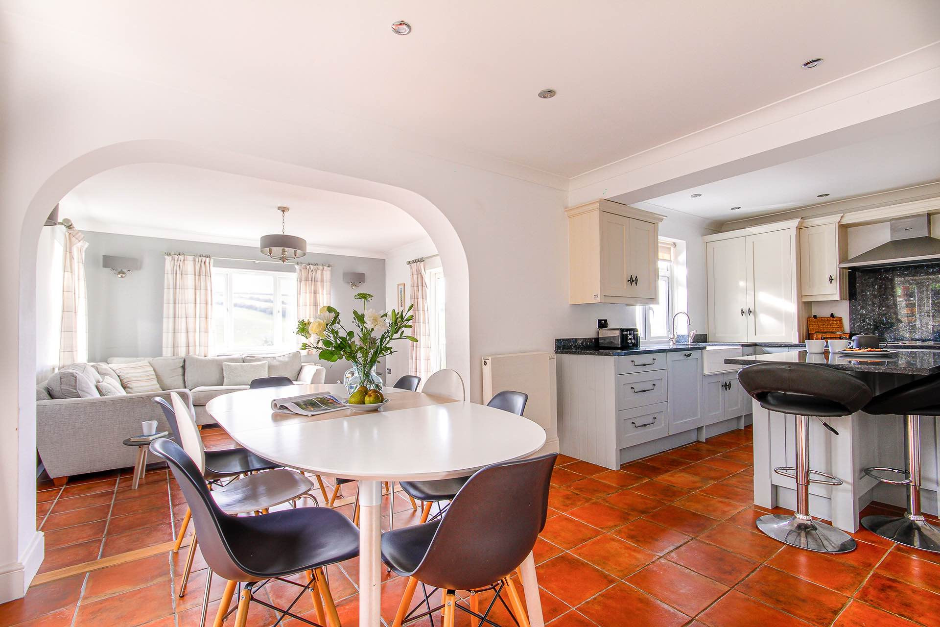 Open plan kitchen