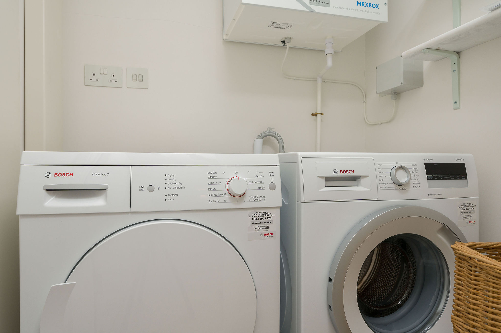 The utility area