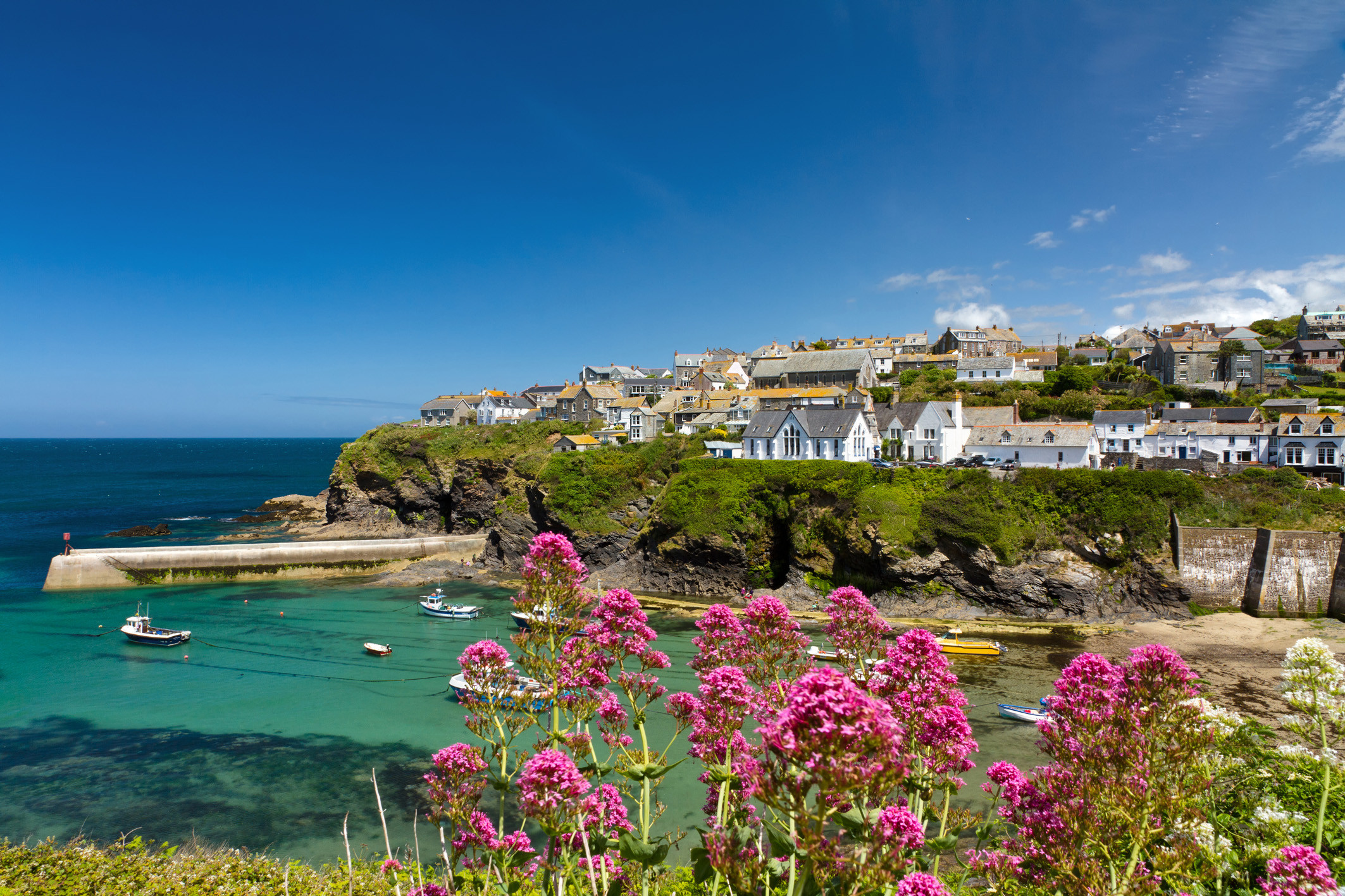 Port Isaac harbour close by