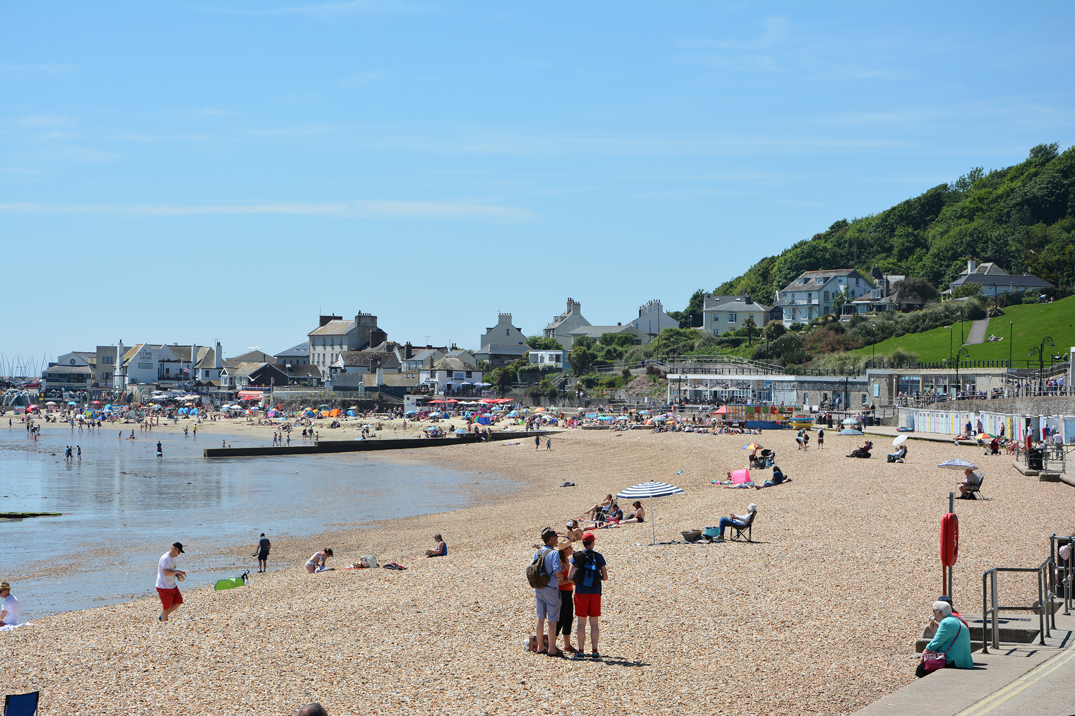 The beach nearby
