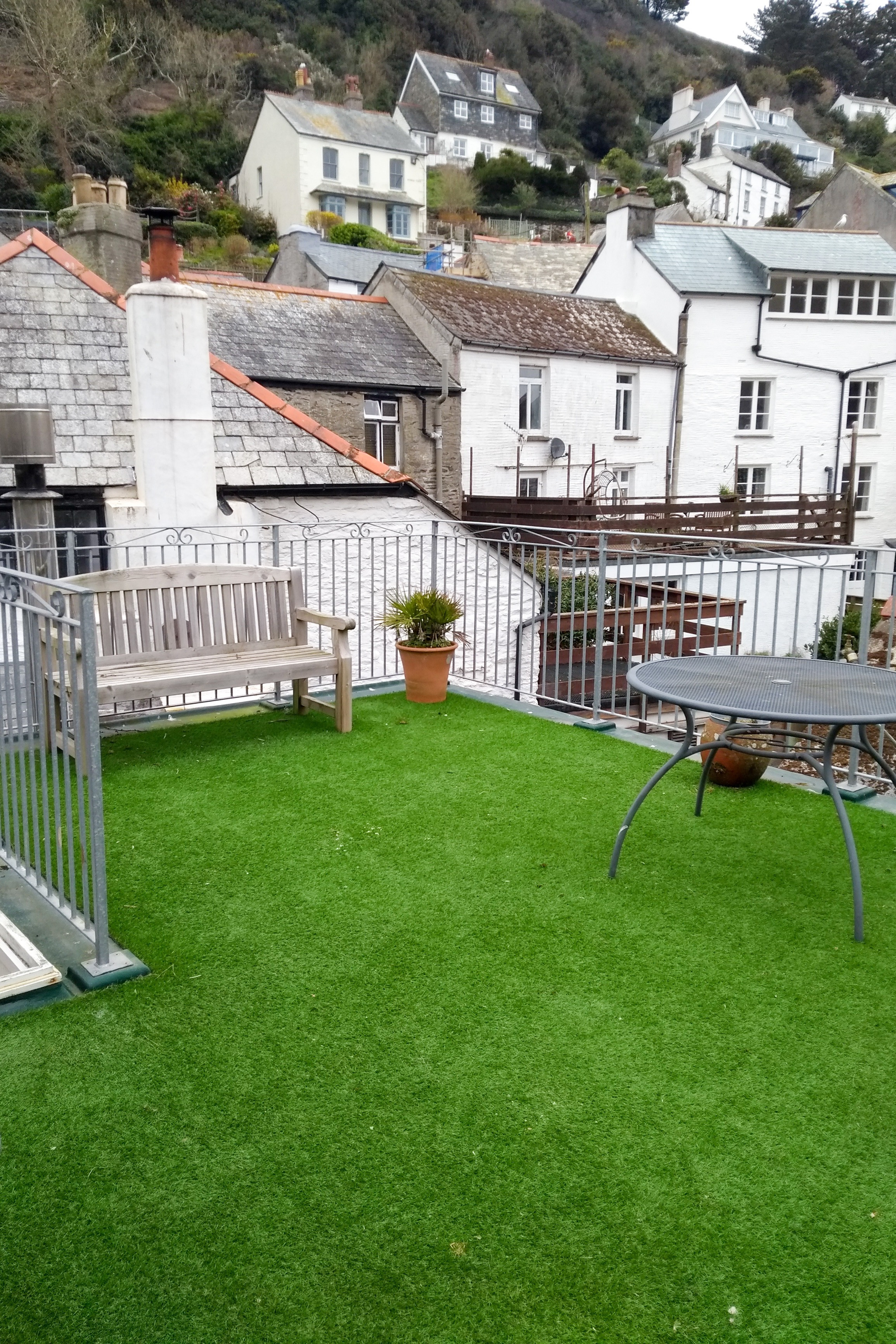 The roof terrace looking over the roof tops.