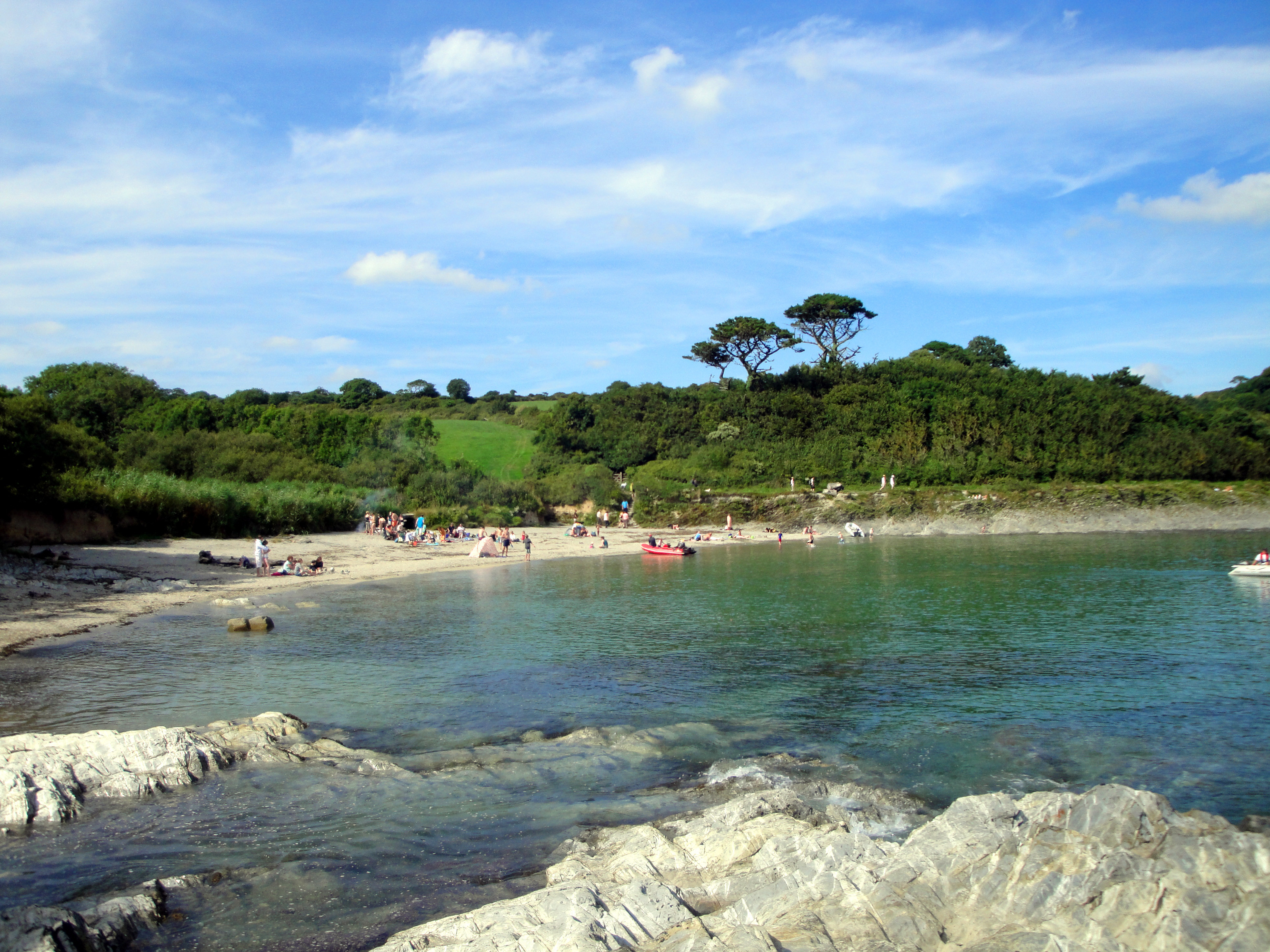 Fowey cove at Polridmouth