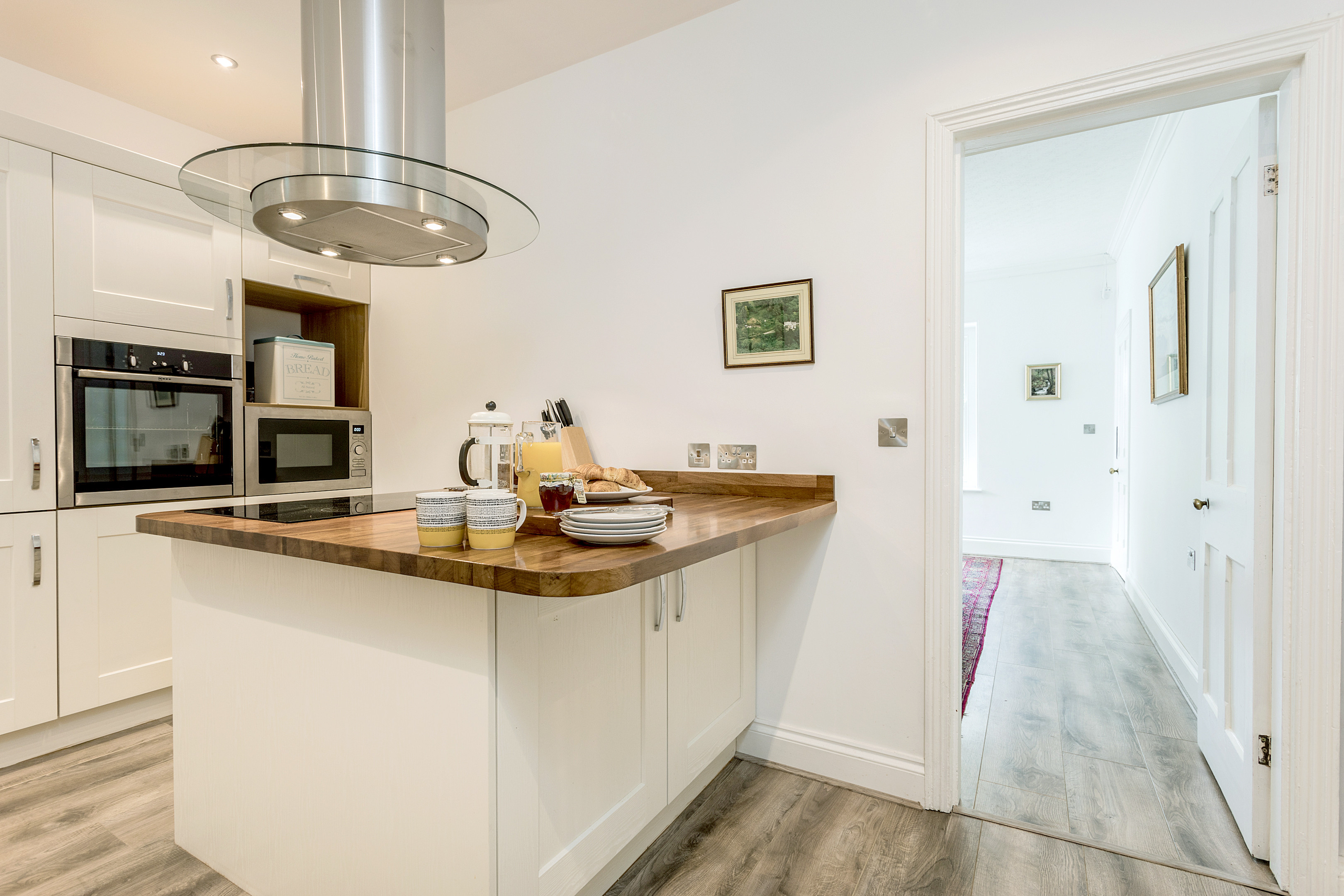 Another view of the kitchen leading into the dining room