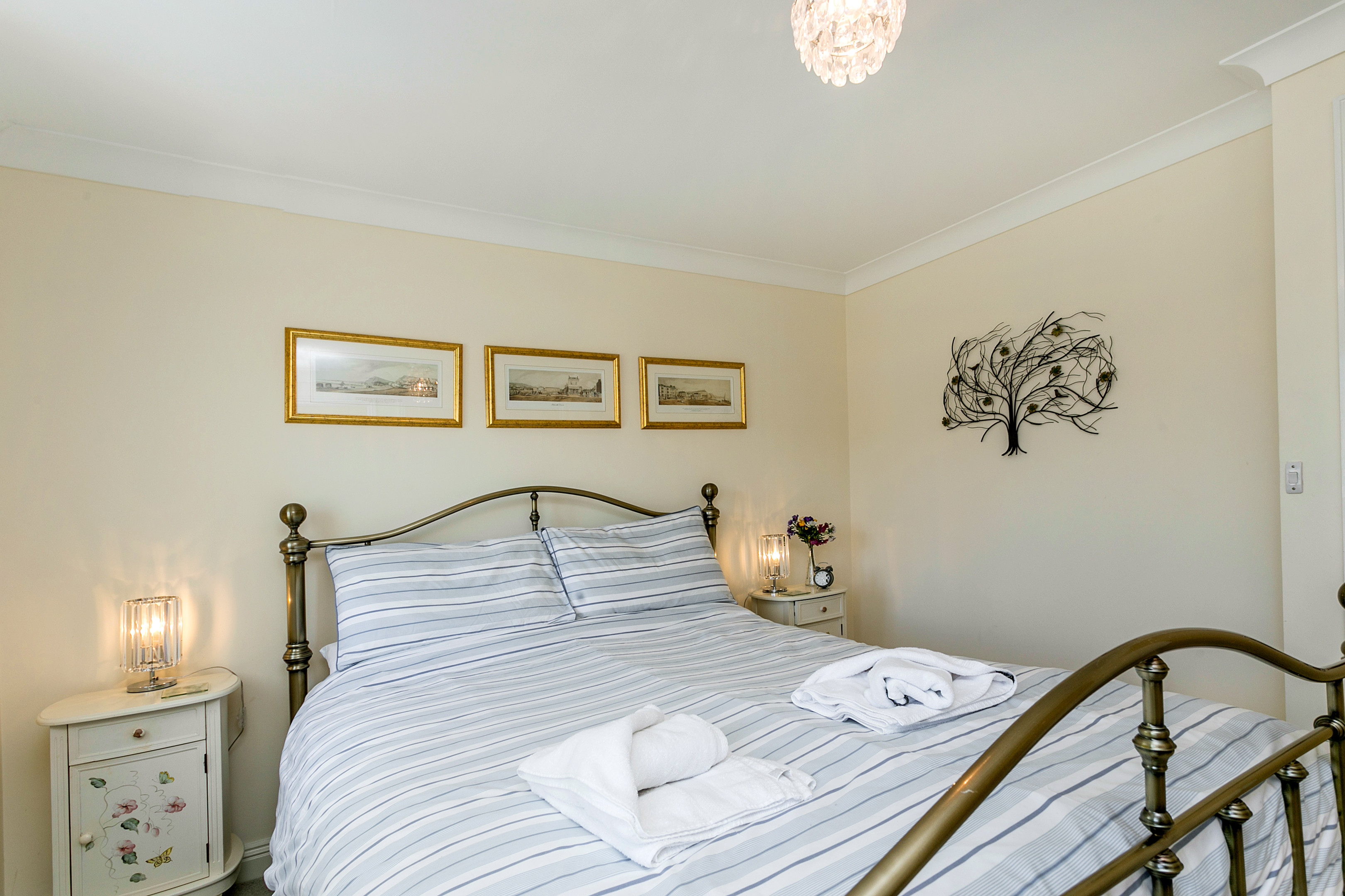 Bedroom with king sized bed