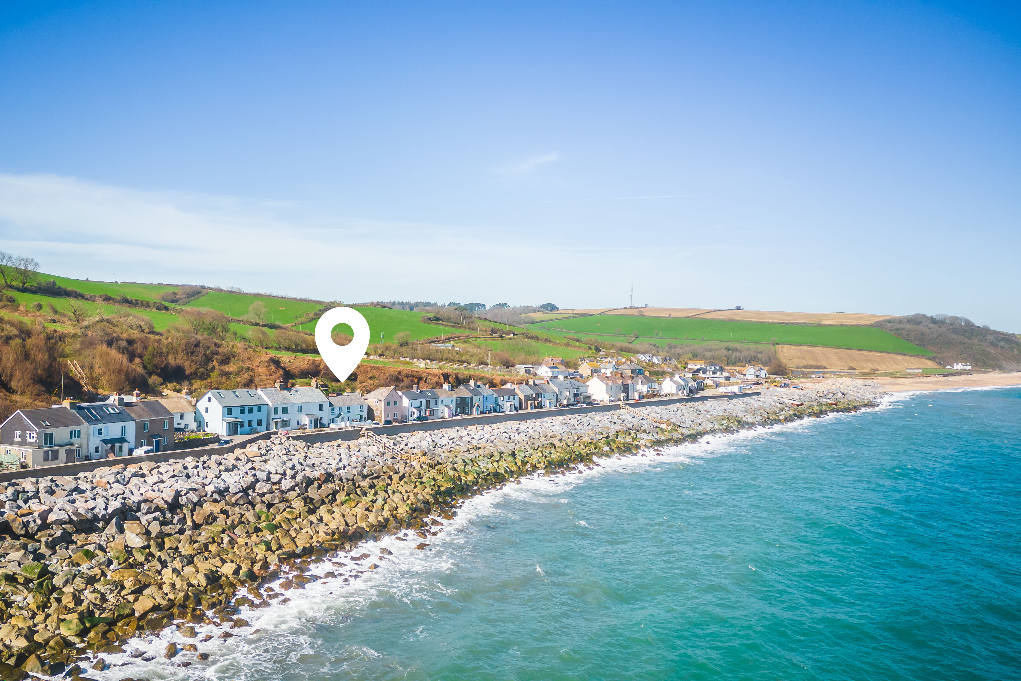 The Old Post Office, a 2 bedroom, ground floor apartment on the seafront in Beesands, South Devon