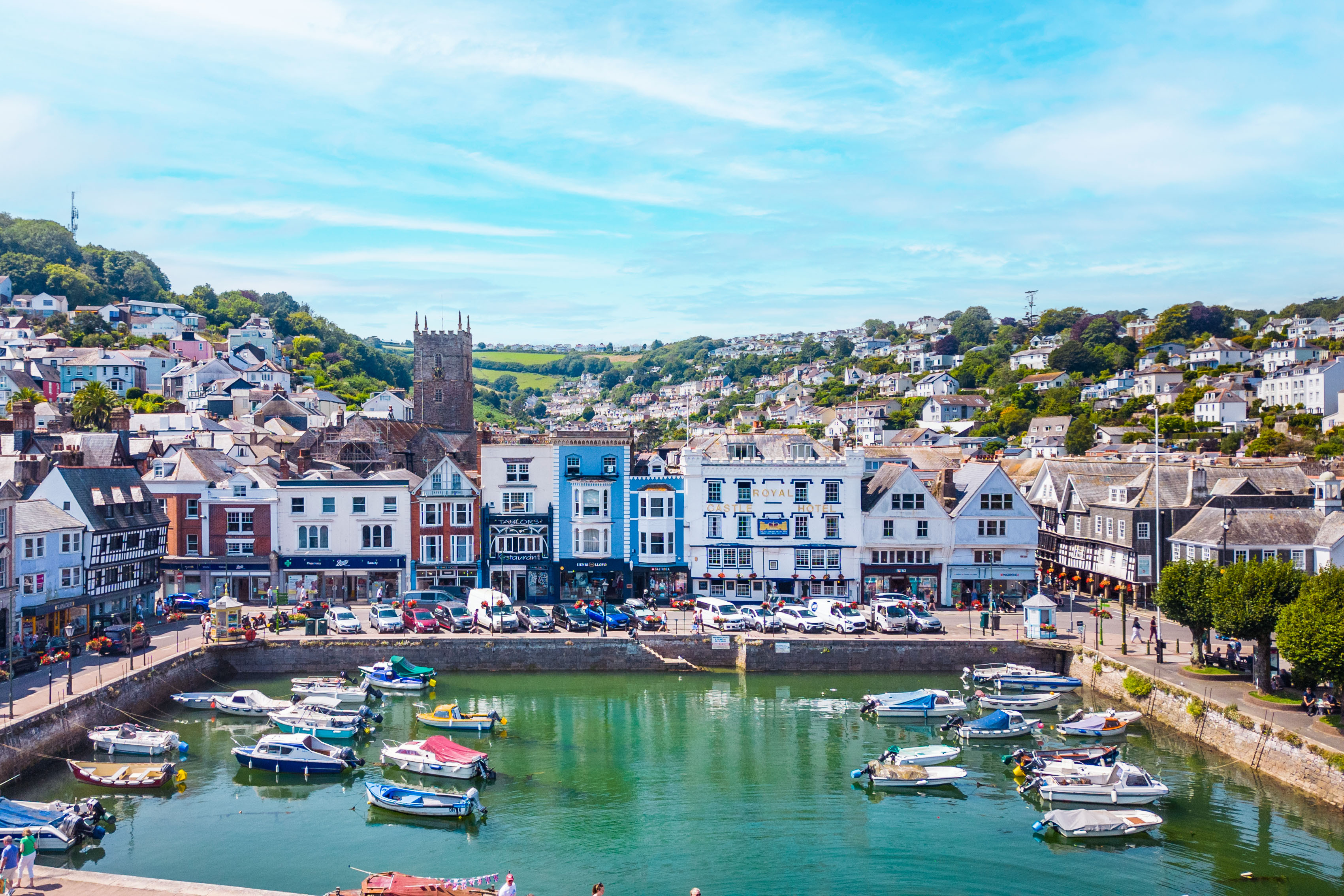Dartmouth Boat Float and town centre