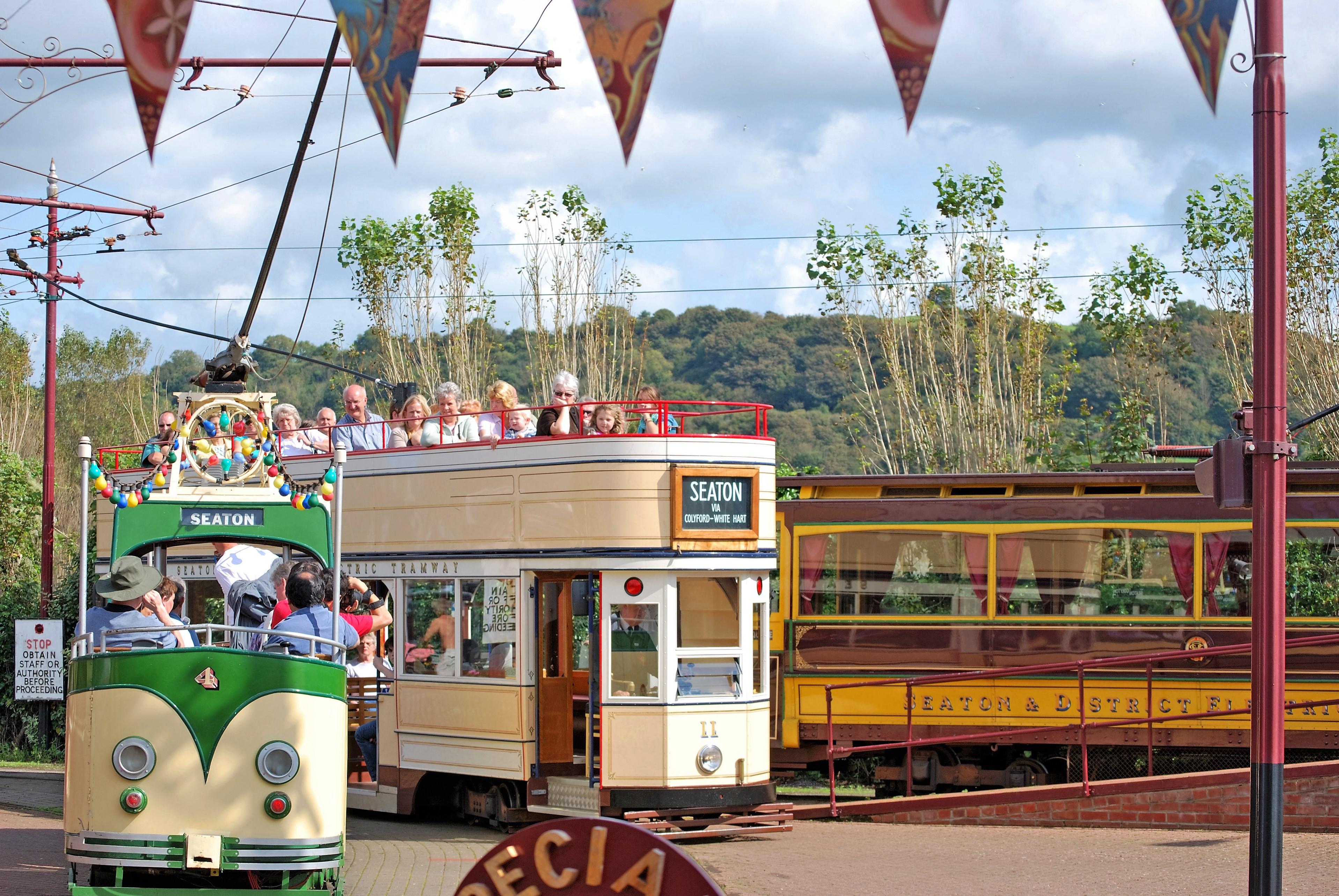 Hop on the Seaton tram which runs from Seaton through Colyford