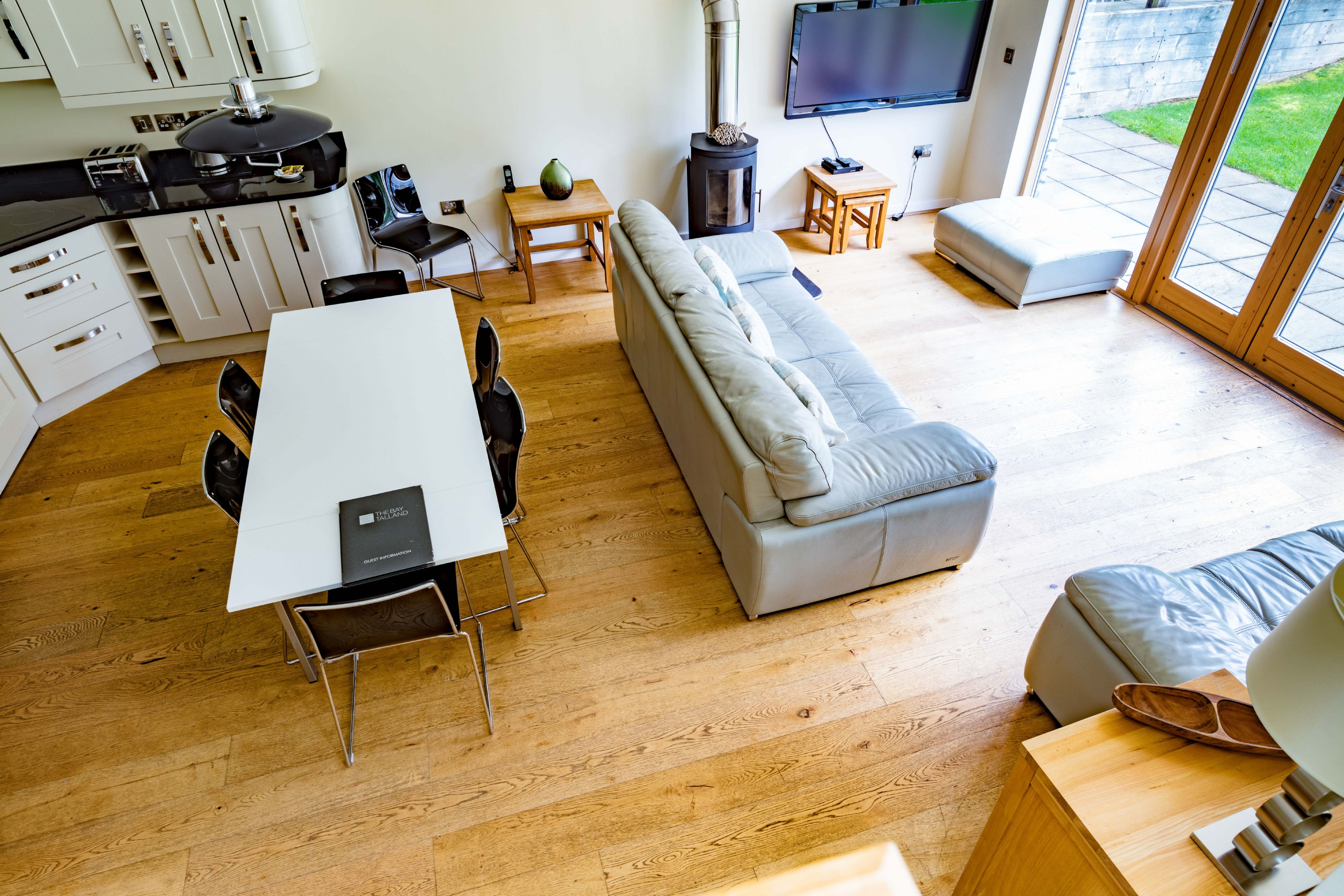 open plan kitchen living room