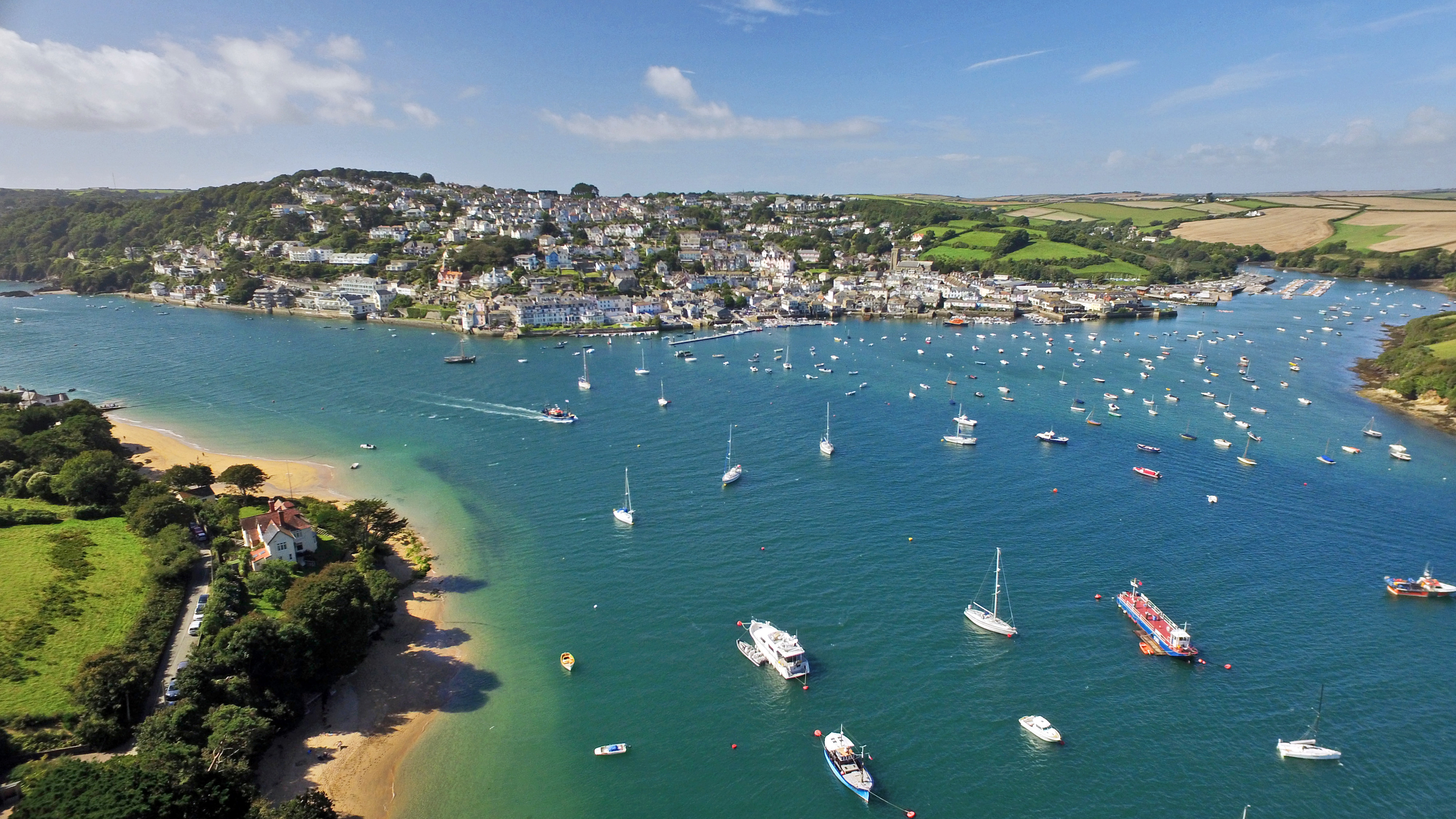 The Salcombe and Kingsbridge Estuary twenty  minutes away