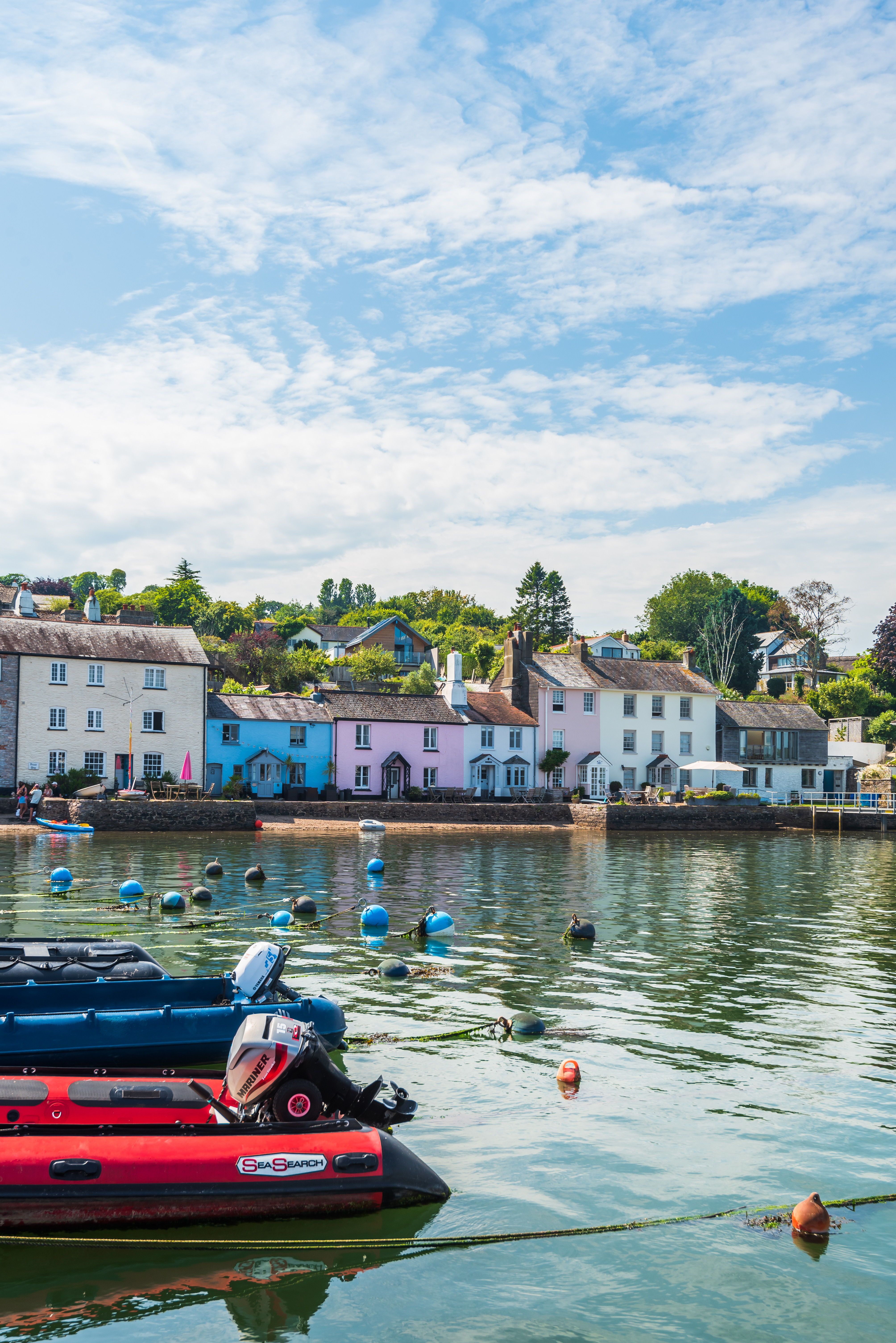 Dittisham quayside from the pontoon