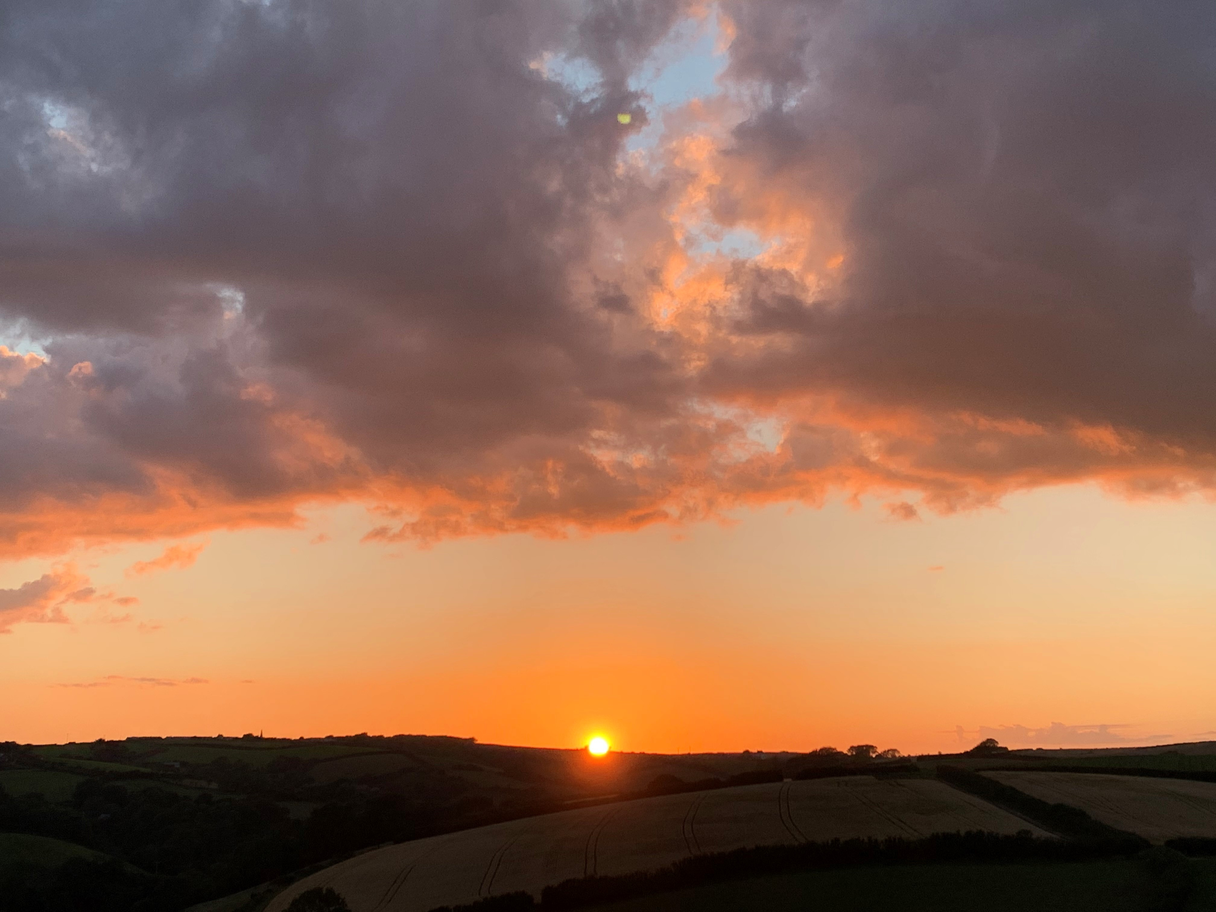 Sunset view from the balcony